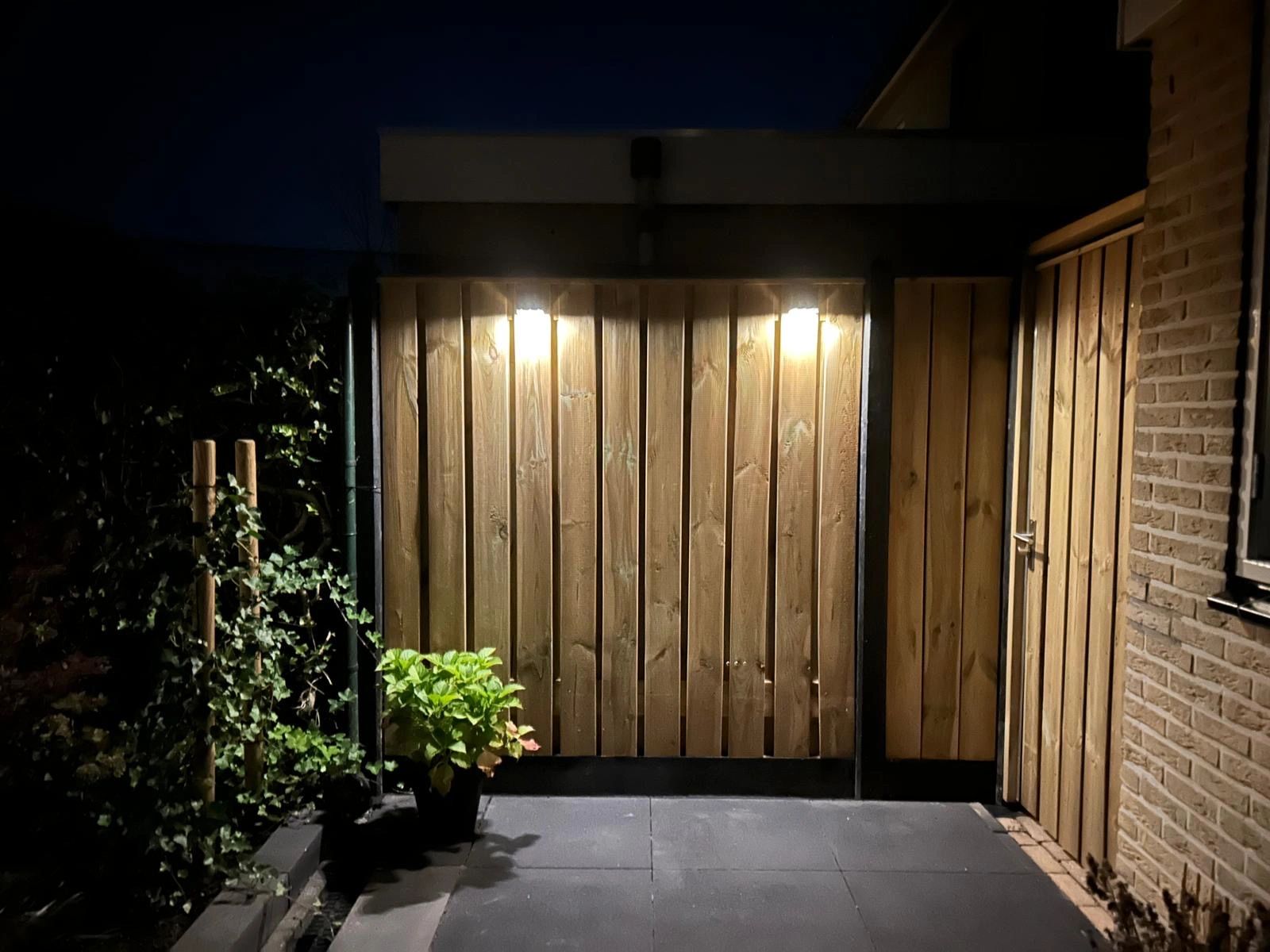 Solar LED wandlamp op zonne energie Sven recht - Voordeelset van 2 stuks