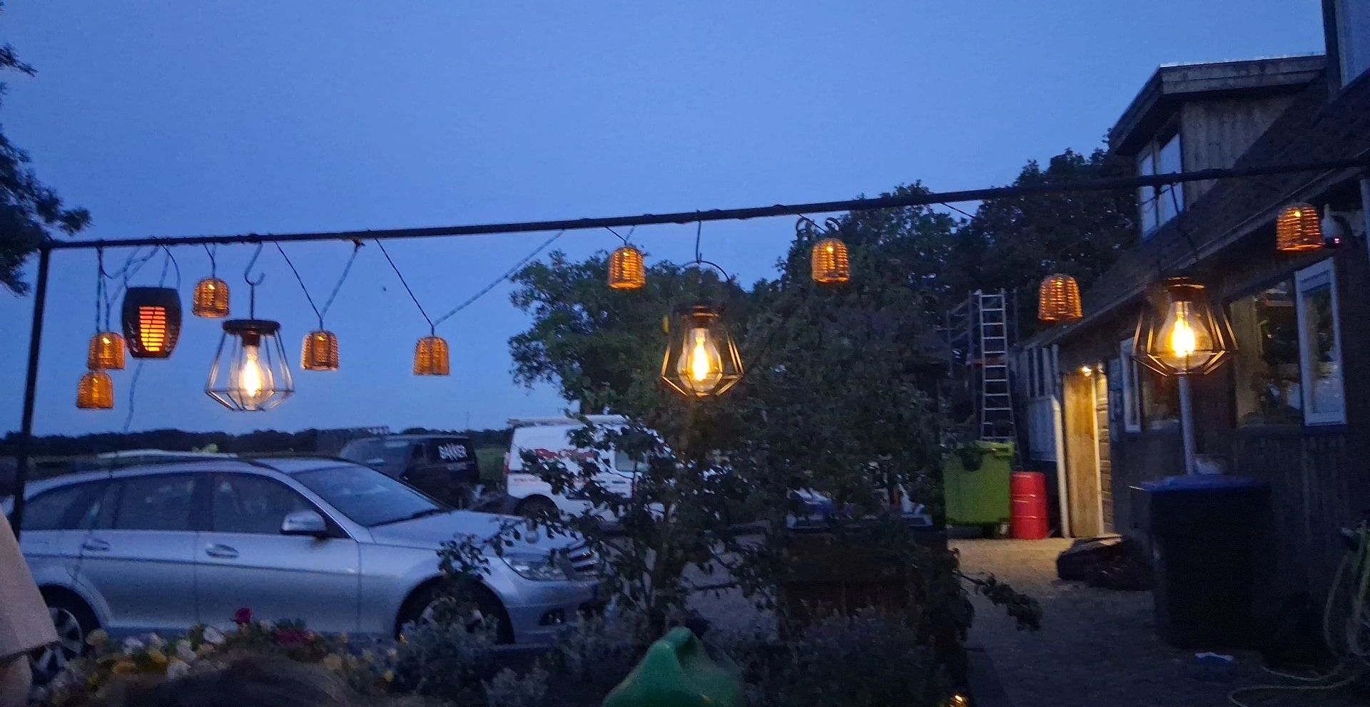 3 stuks Solar LED lamp Vogue zwarte buitenlamp op zonne energie