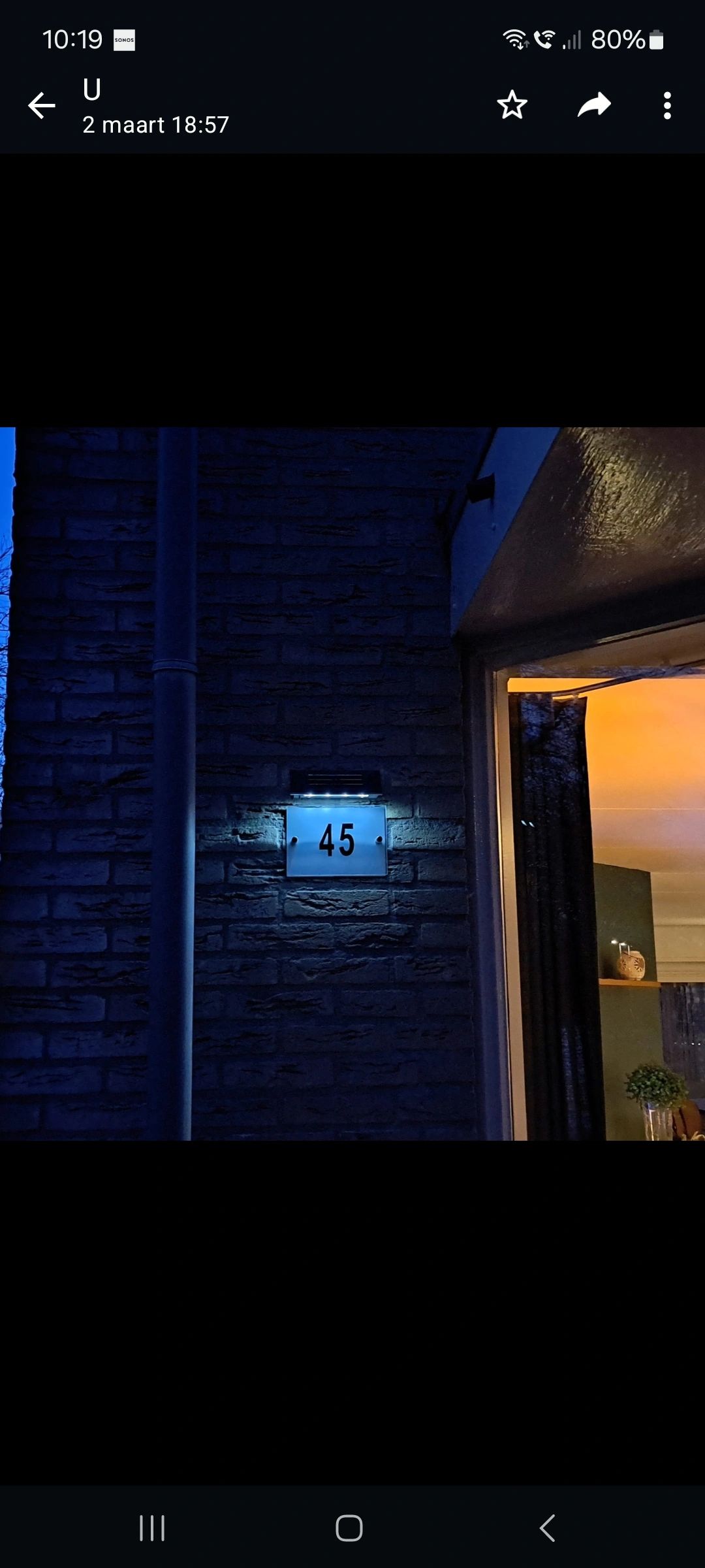 Solar Huisnummer Delta op zonne energie inclusief letters en nummers