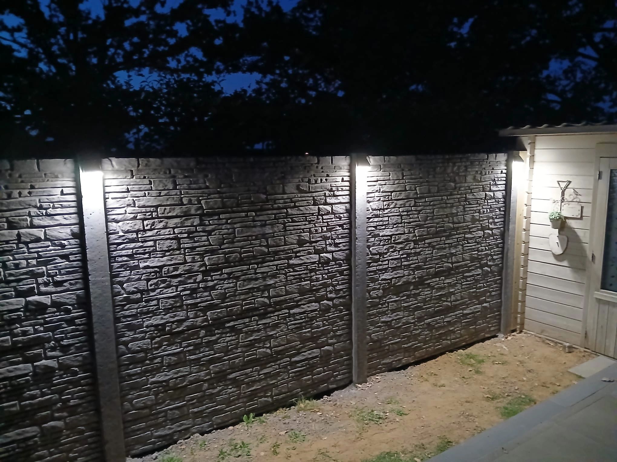 Solar Wandlamp Beam met schemer- en bewegingssensor op zonne-energie set van 2 stuks