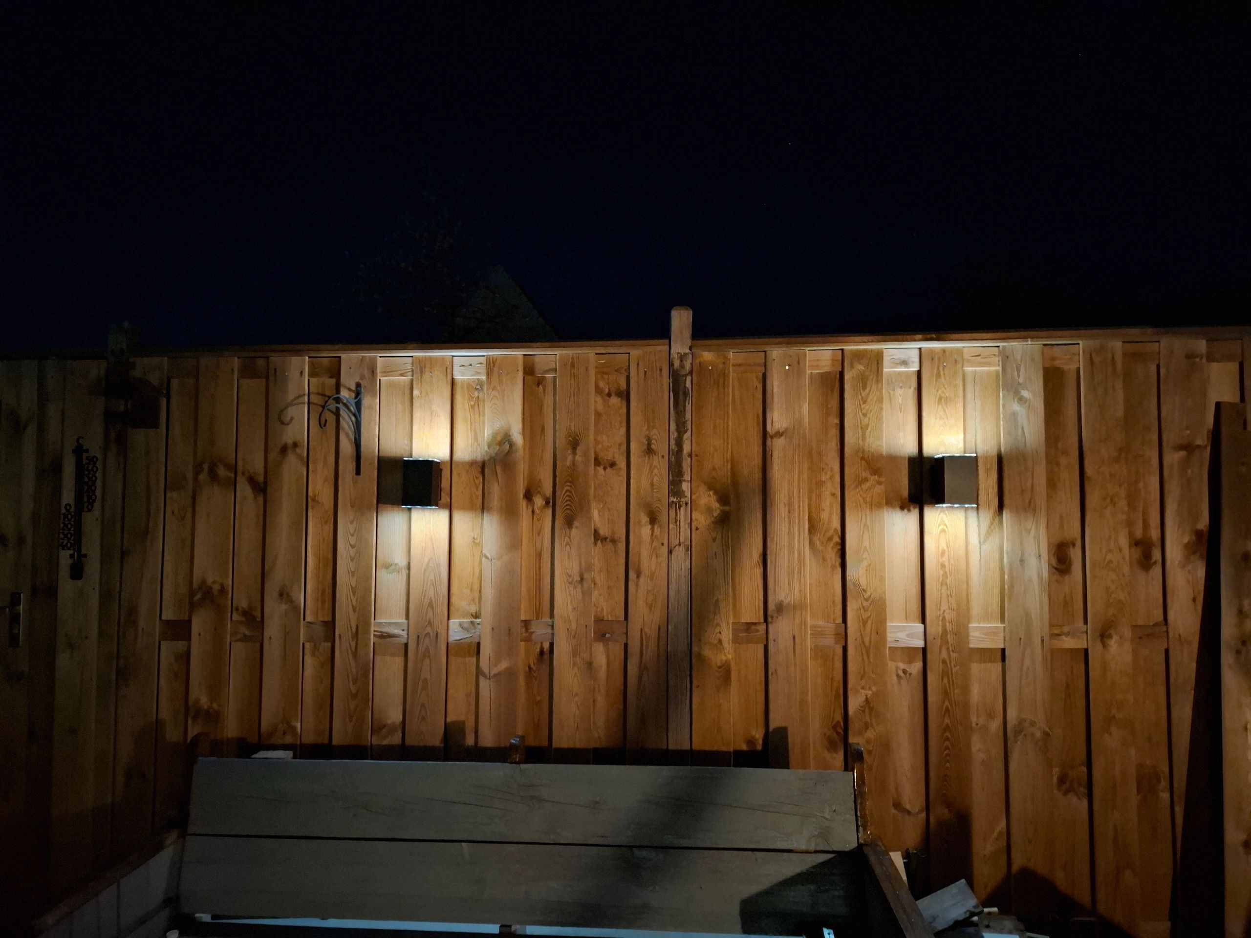 Solar LED wandlamp up downlight Sverre recht - Voordeelset van 2 stuks