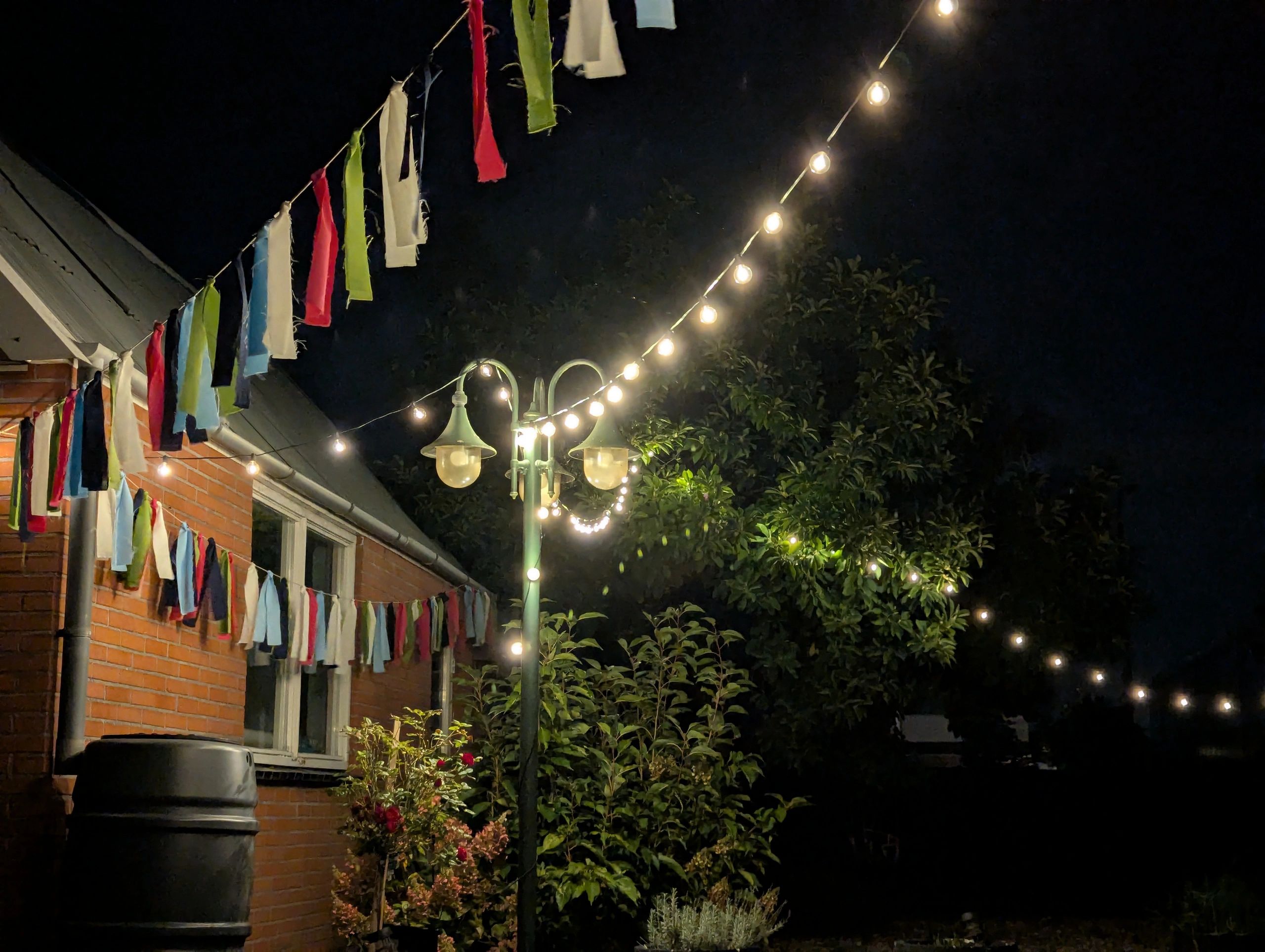 Solar lichtslinger Chain | Met 25 warm witte led filament lampen