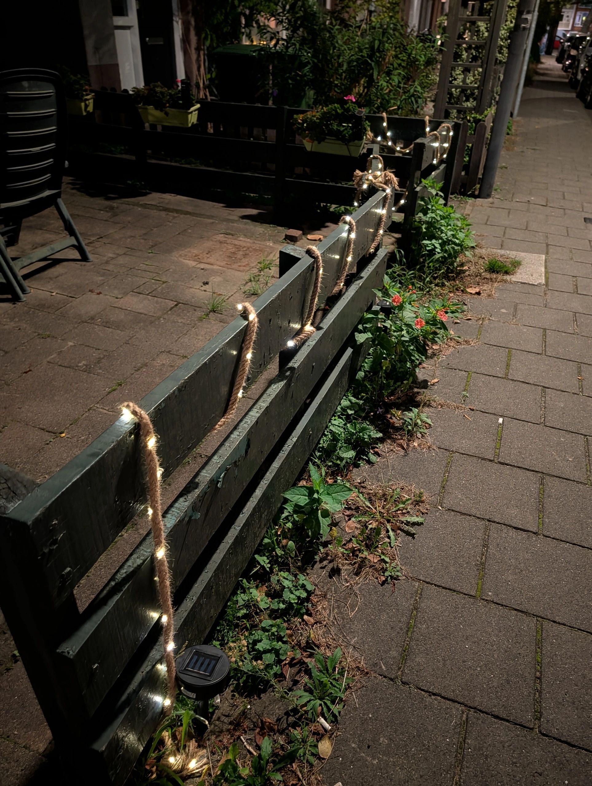 Solar lichtsnoer Manilla met 60 warm witte leds - 4,5 meter