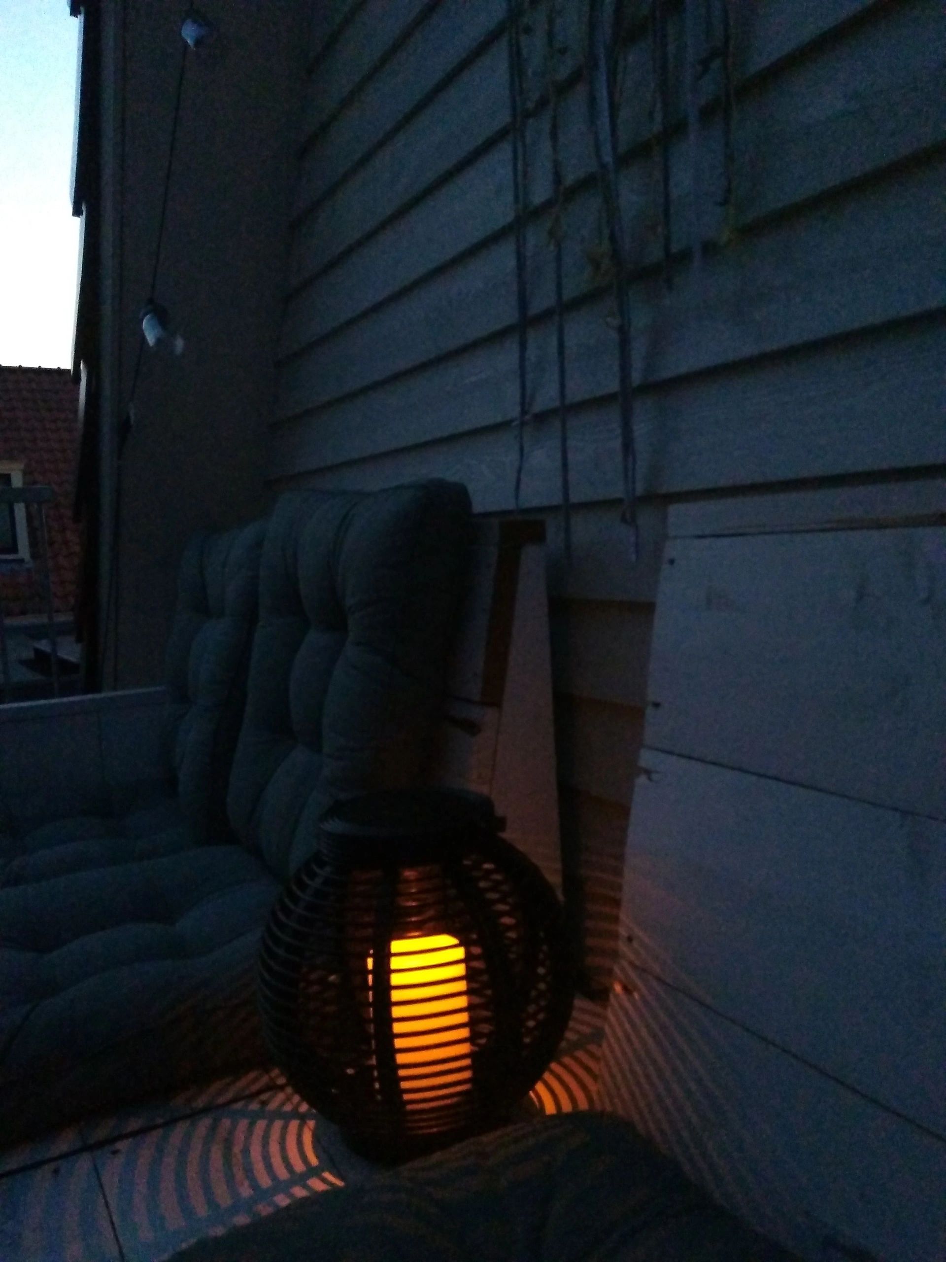 Solar Lantaarn Basket Large Rotanlook lamp op zonne energie