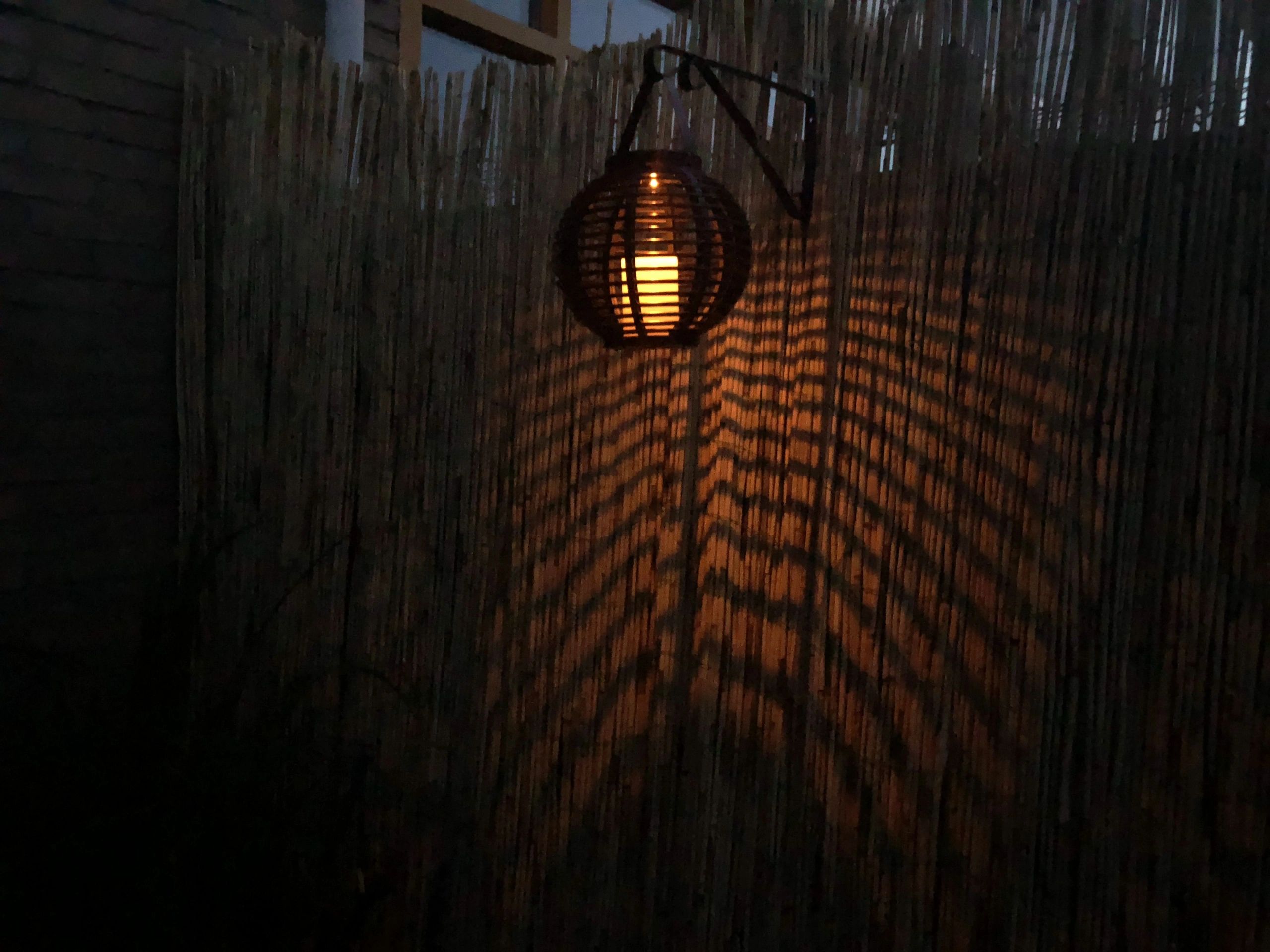 Solar Lantaarn Basket Medium Rotanlook lamp op zonne energie 2017