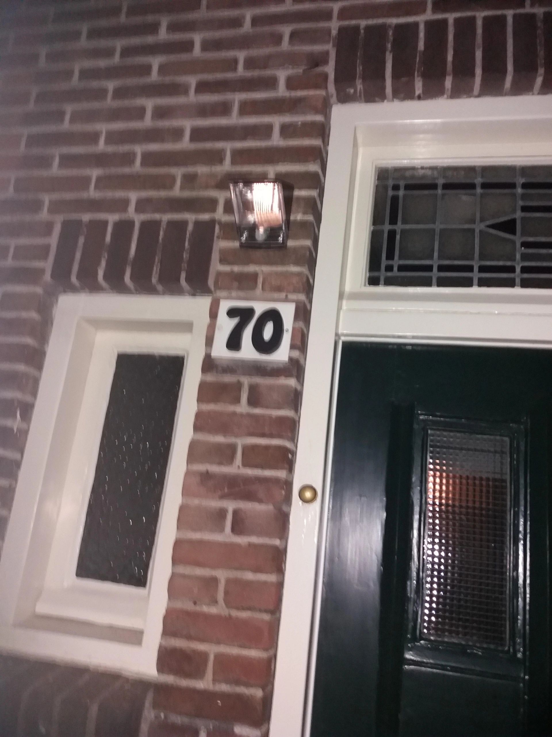 Solar wandlamp Triangle met bewegingsmelder buitenlamp op zonne energie