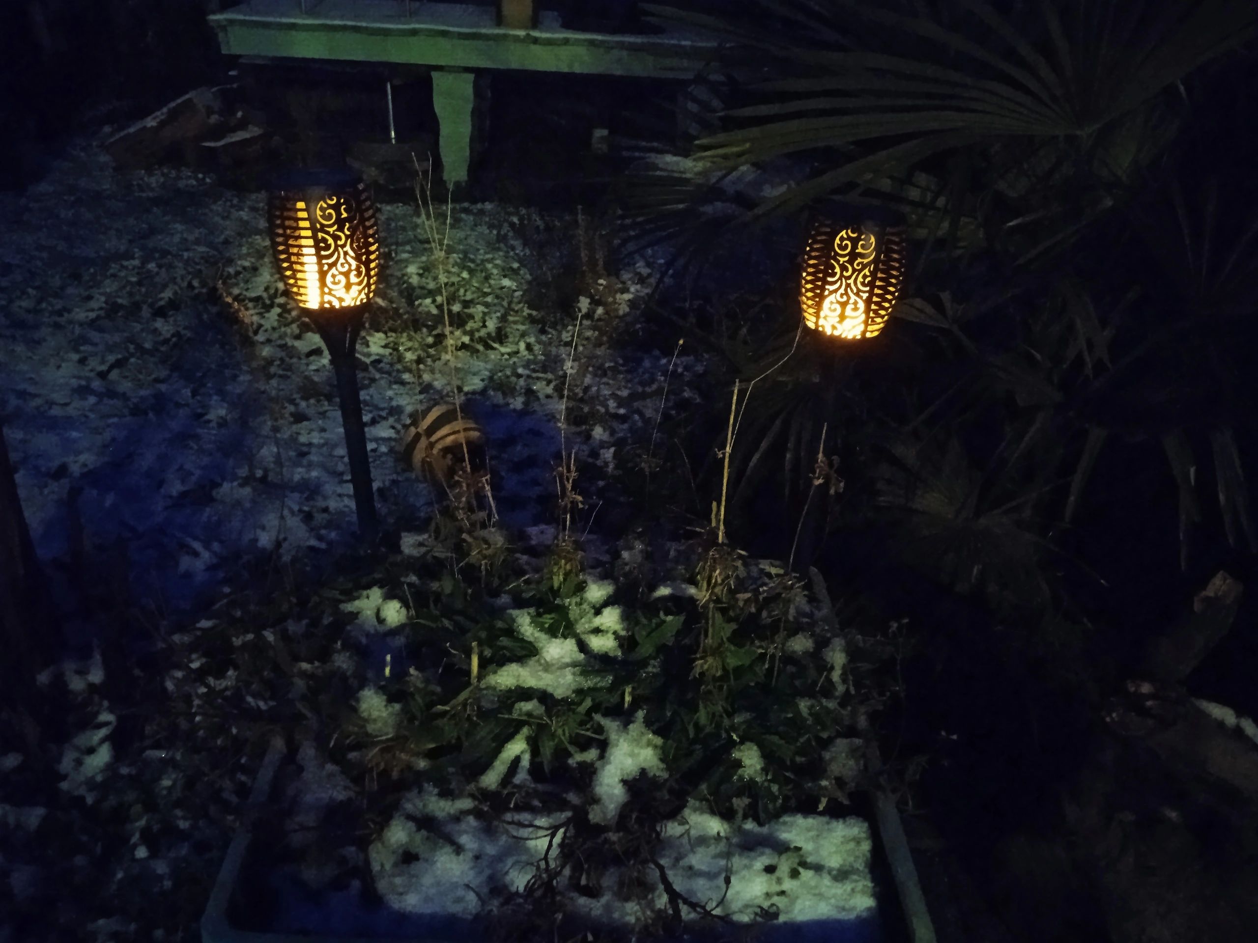 Solarlamp Fakkel voordeelset 3 zwart met schemersensor