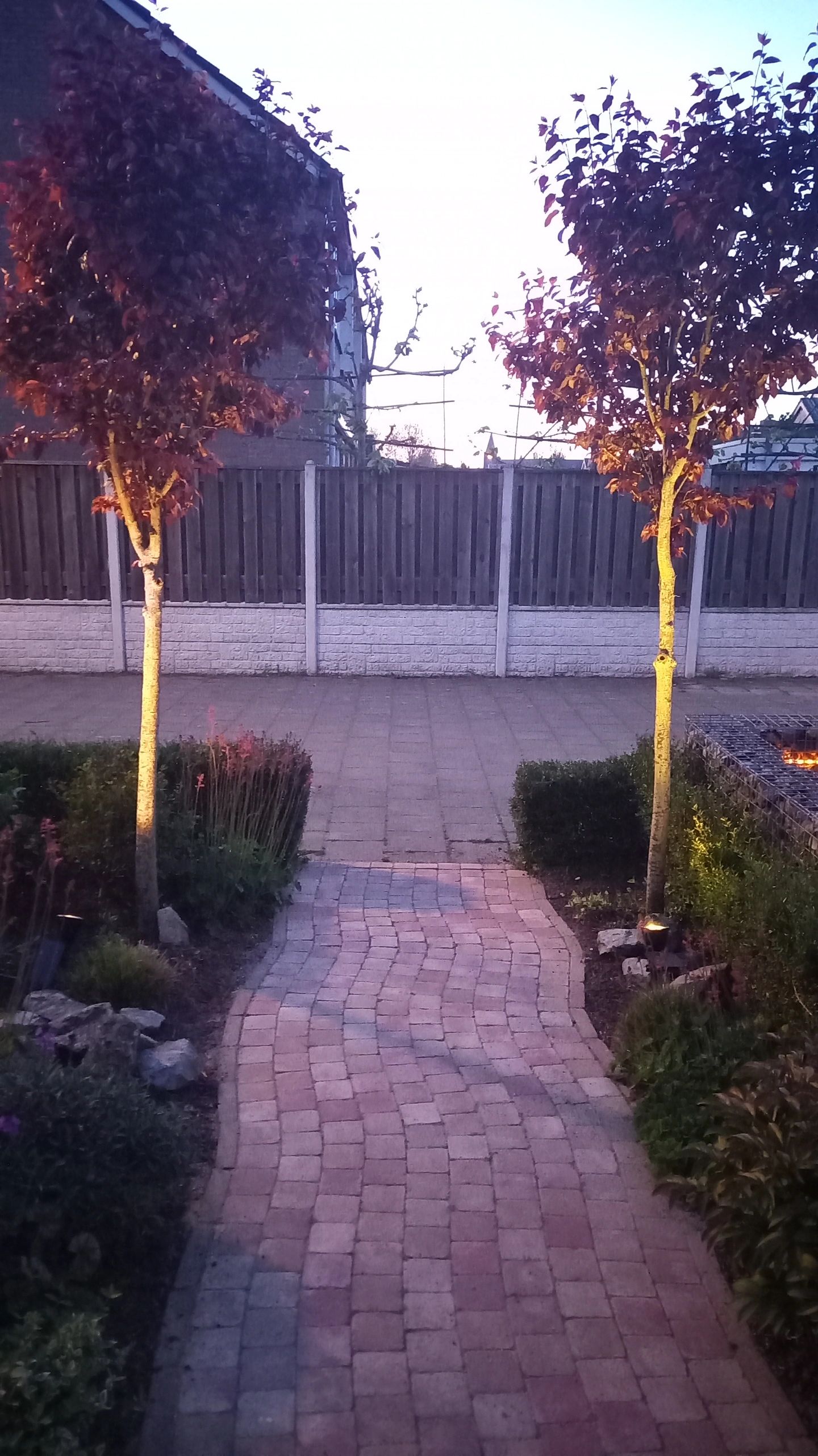 Solar spot Highlight voor wandmontage of grondspies warm wit voordeelset 2