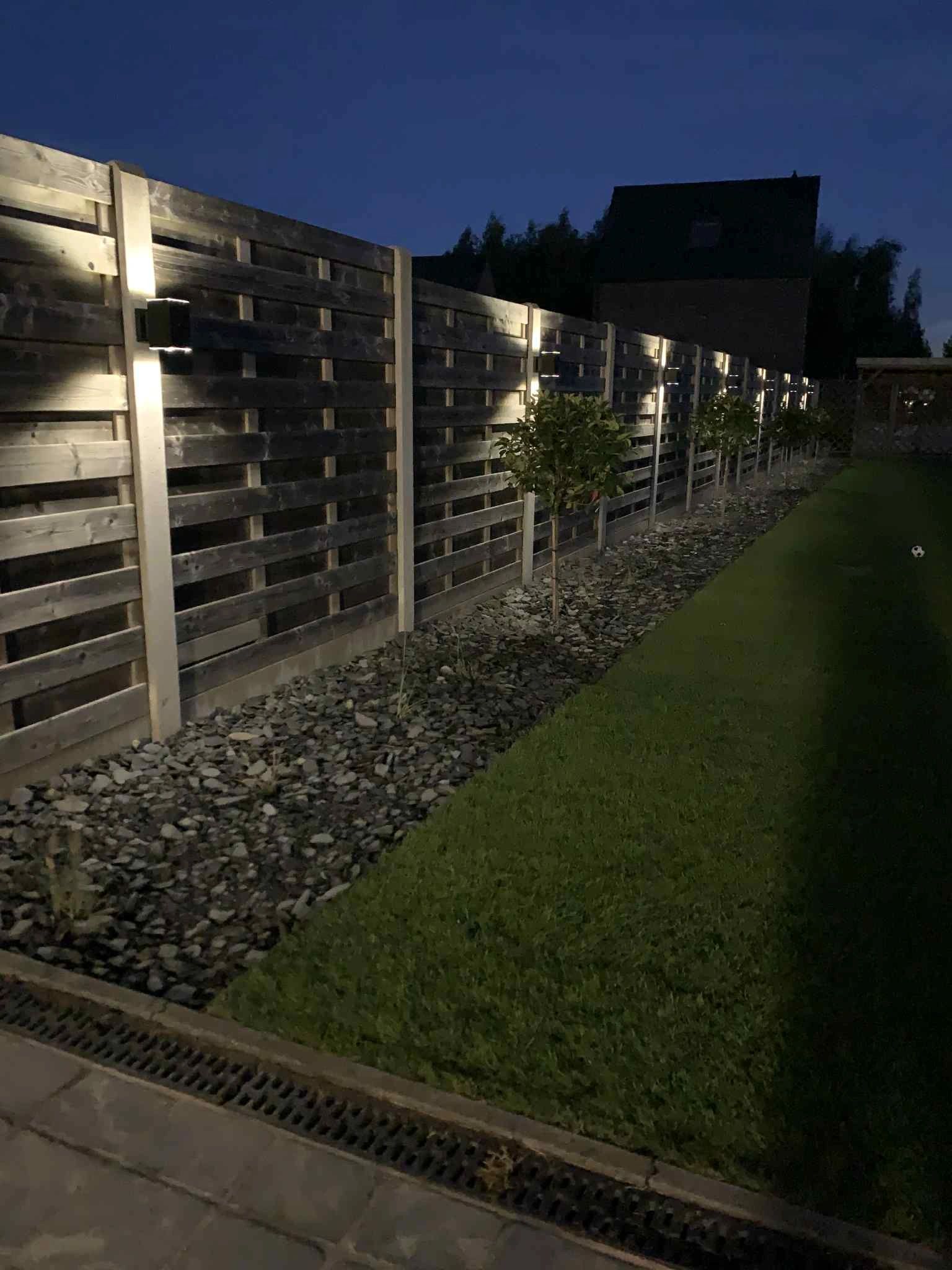 Solar LED wandlamp up downlight Sverre recht - Voordeelset van 2 stuks