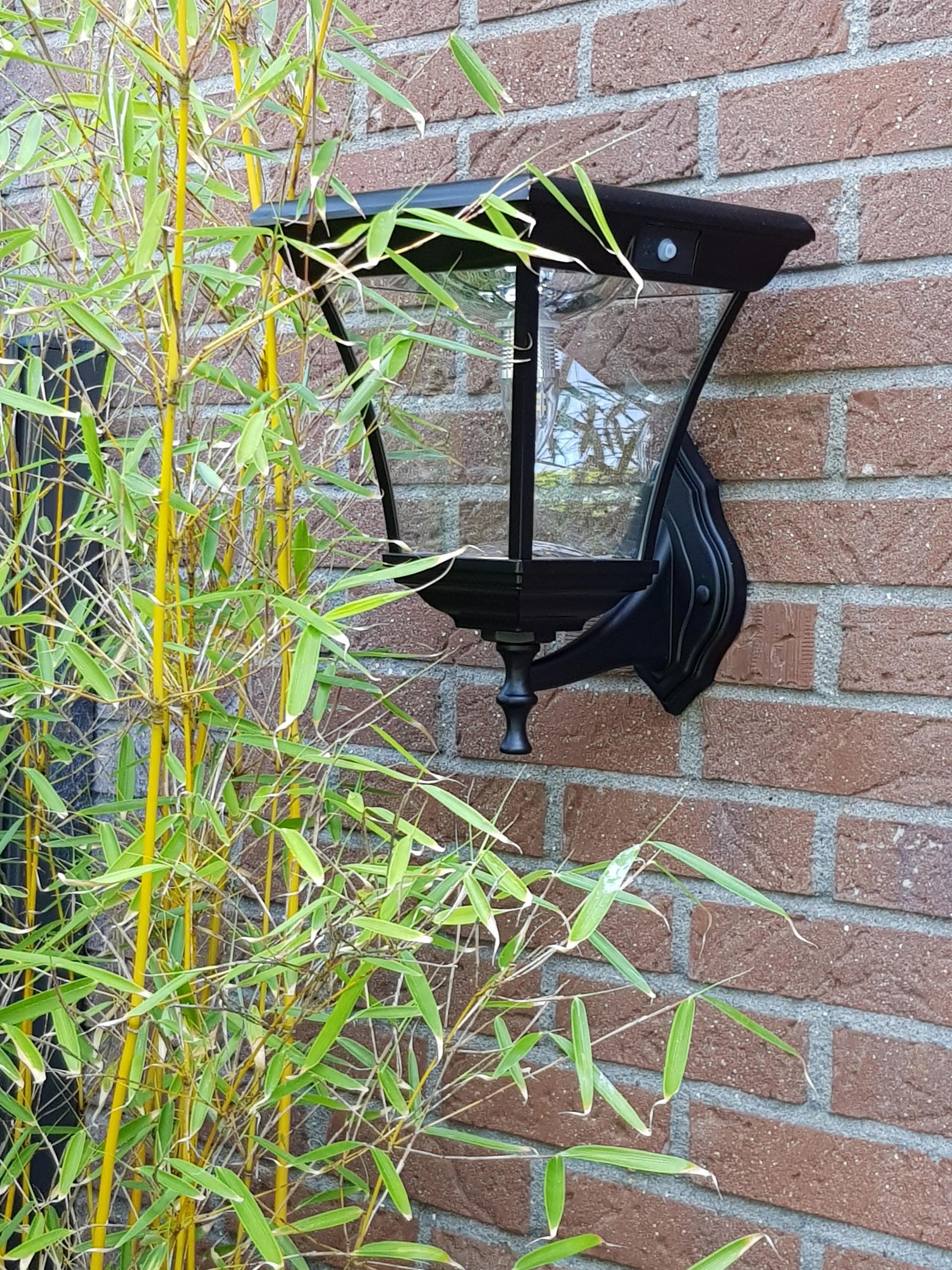 Solar buitenlamp London wandlamp op zonne energie