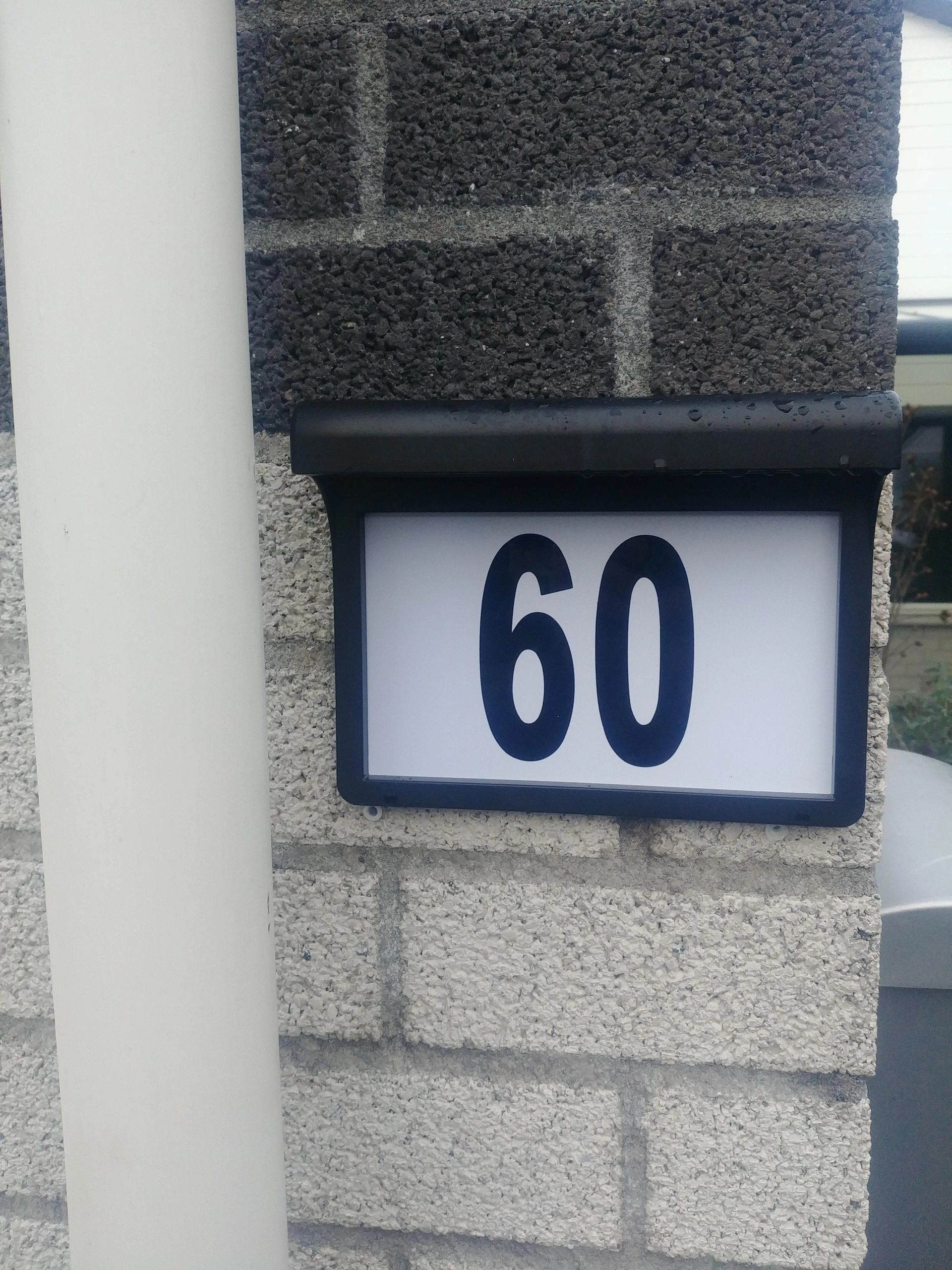 Solar Huisnummer Eta op zonne energie inclusief nummers