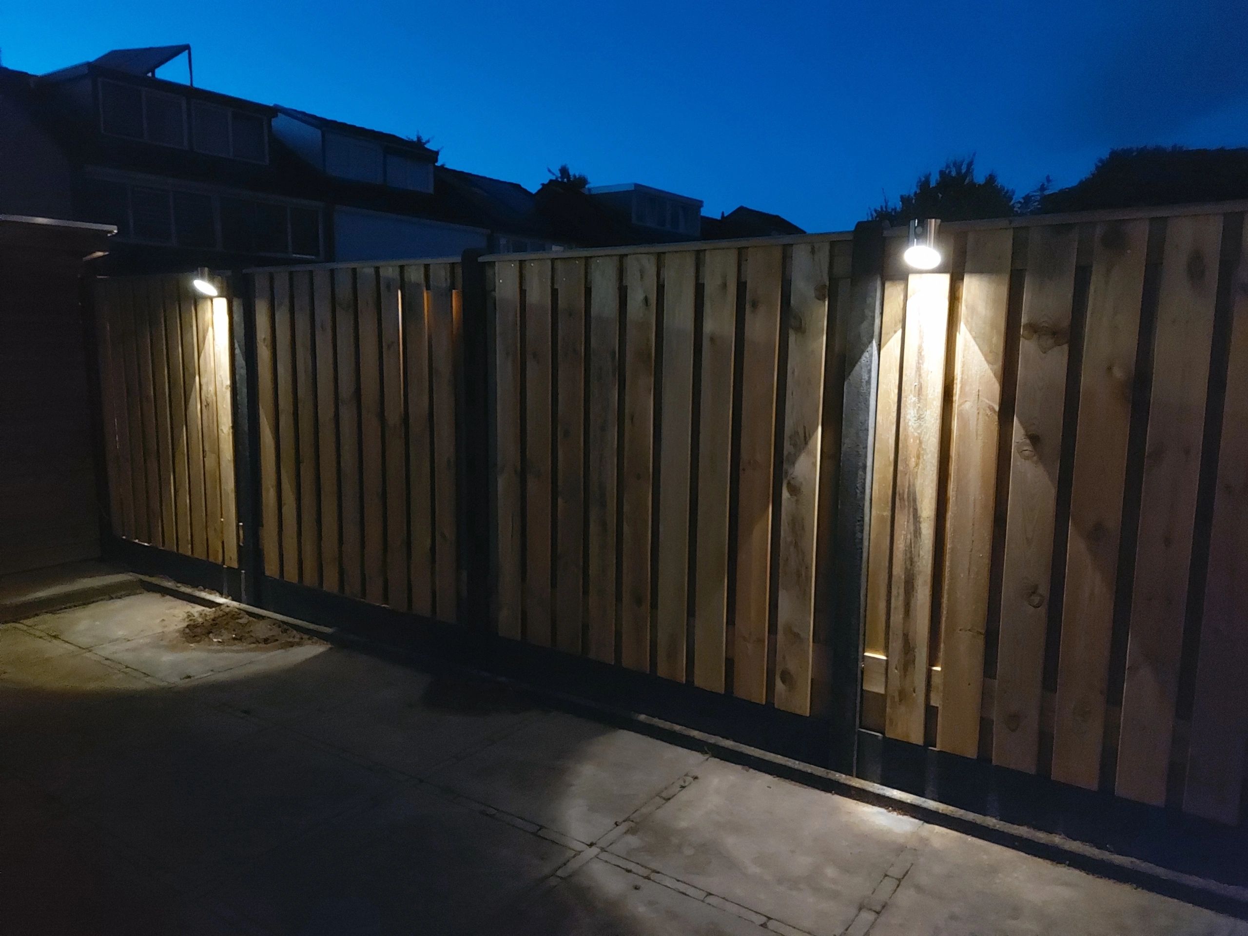 Solar wandlamp Tinn II RVS met bewegingsmelder op zonne energie