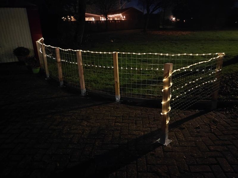 Solar lichtsnoer Twinkle met 100 leds in koperdraad