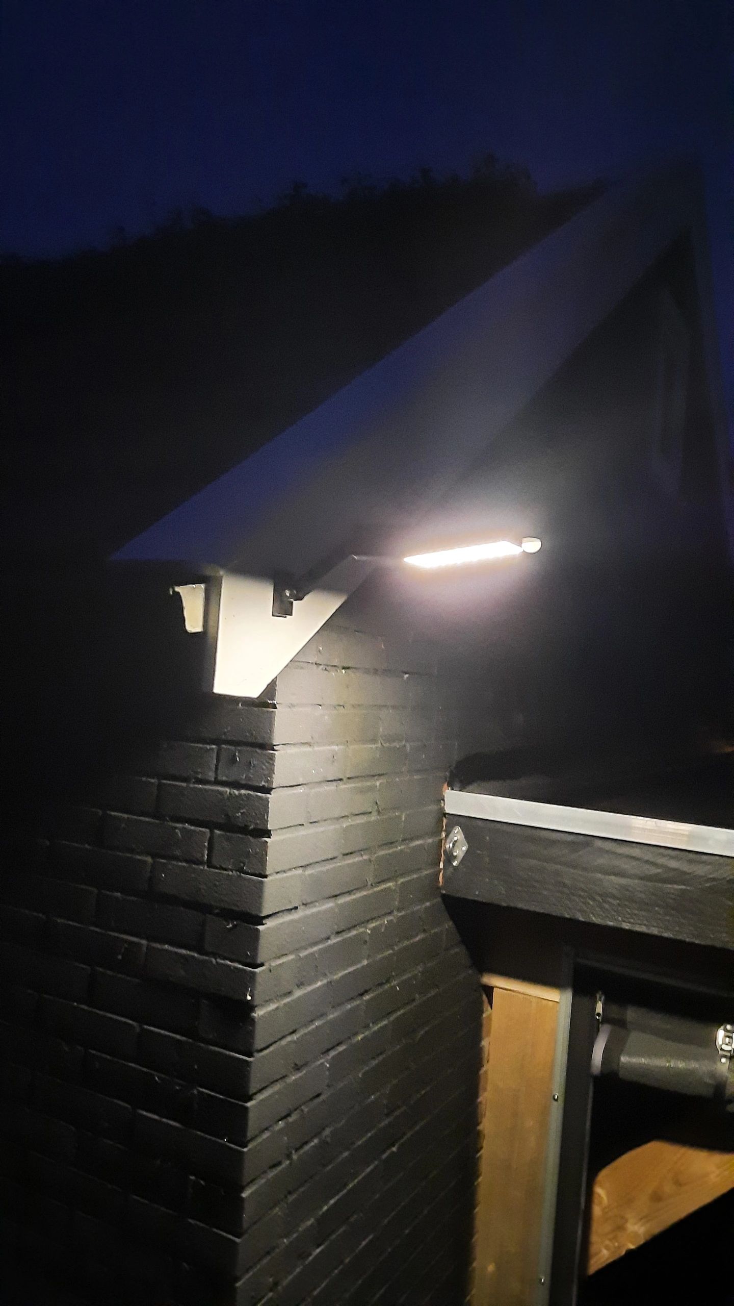 Solar wandlamp Paddle met bewegingssensor in zwart
