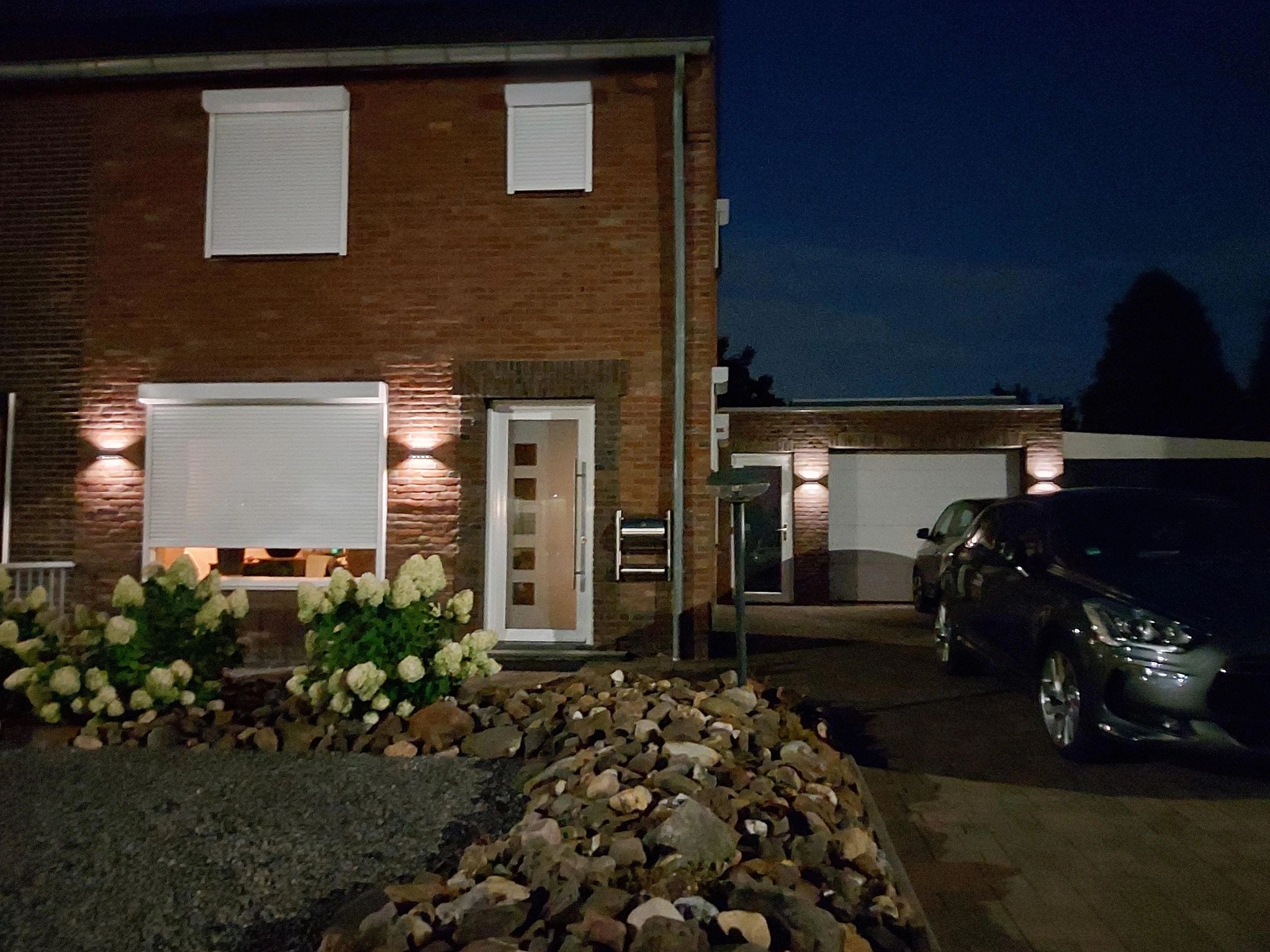 Solar LED wandlamp up downlight Olaf