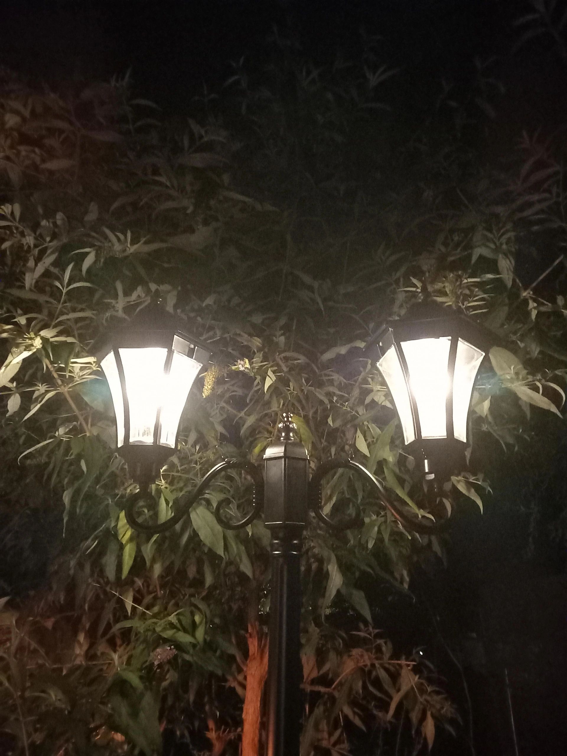 Solar lantaarn 2-lichts Sheffield hoog op zonne energie