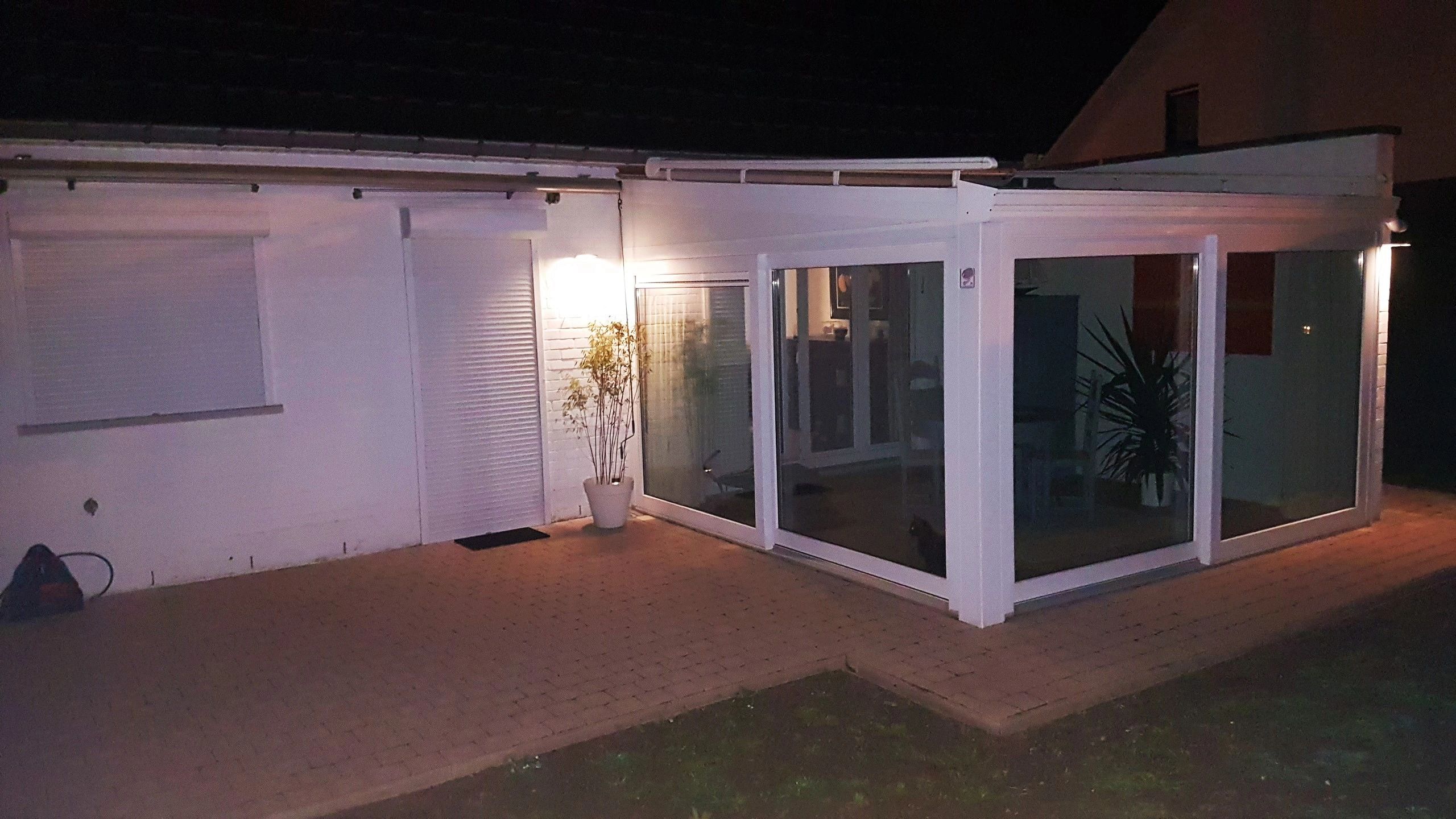 Solar wandlamp Slim met 36 leds en bewegingsmelder Zilver