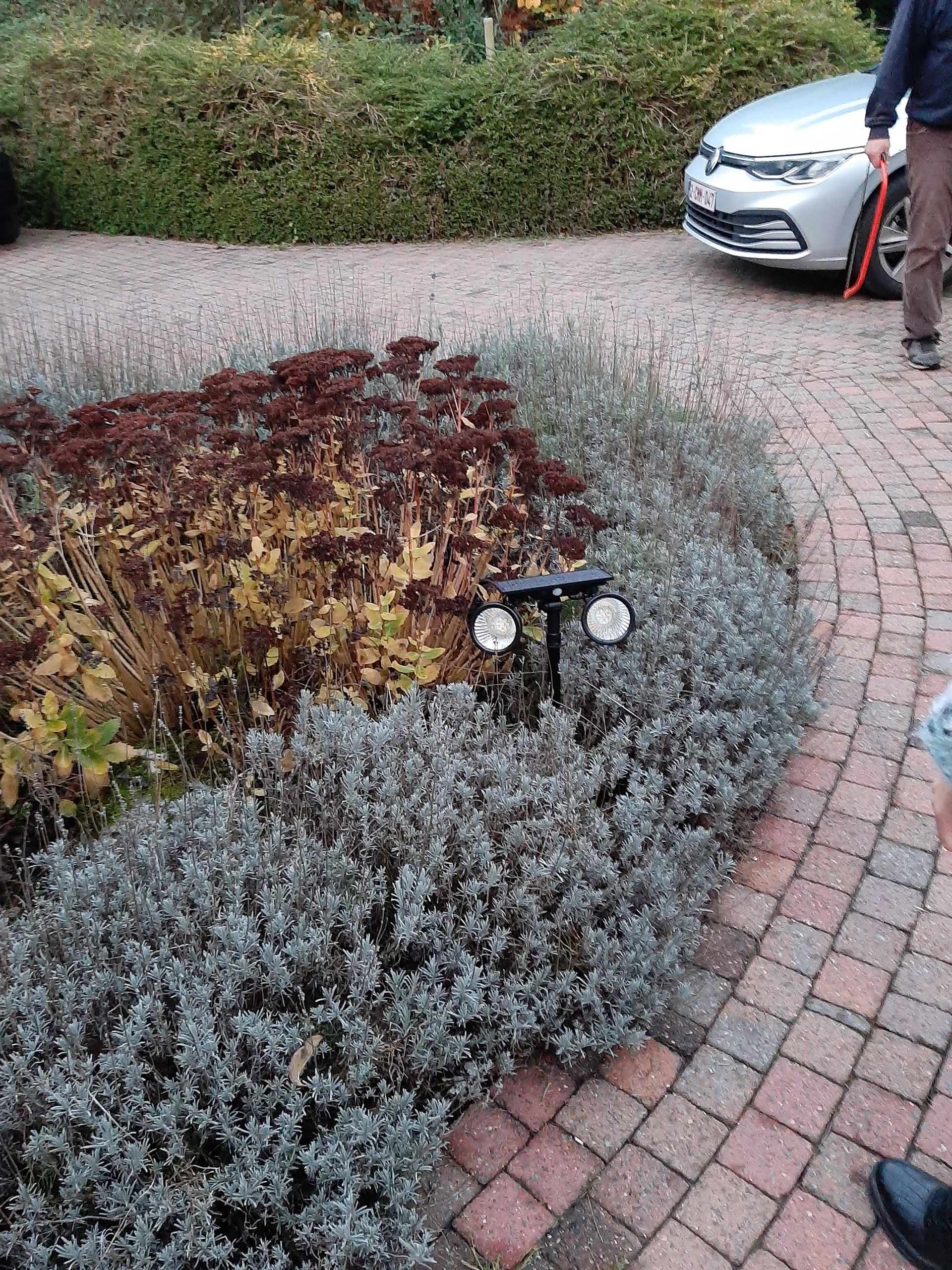 Solar priklamp Vision met twee spots en 5 lichtstanden