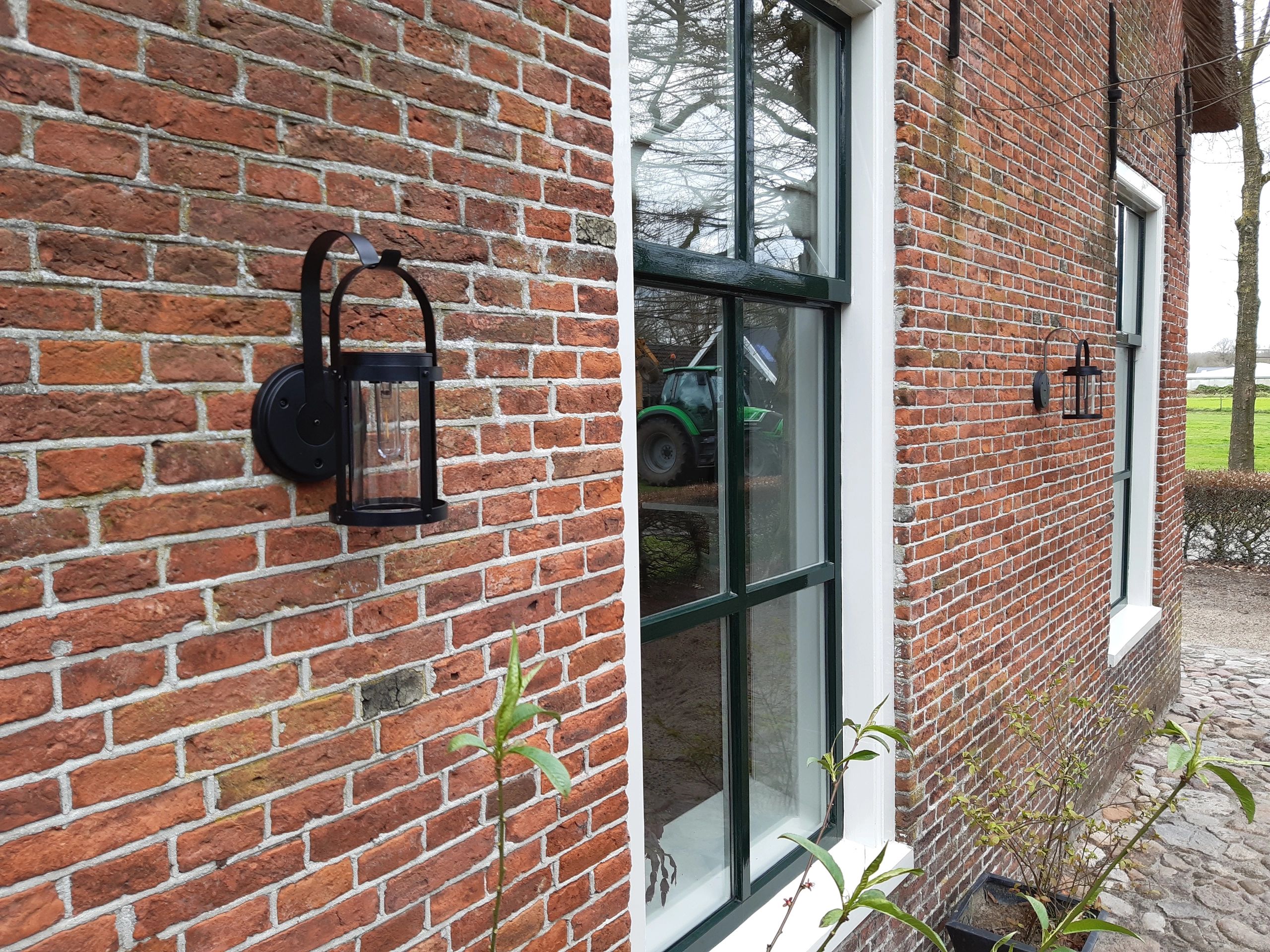 Solar wandlamp Venice met led filament lamp - Voordeelset 2 stuks