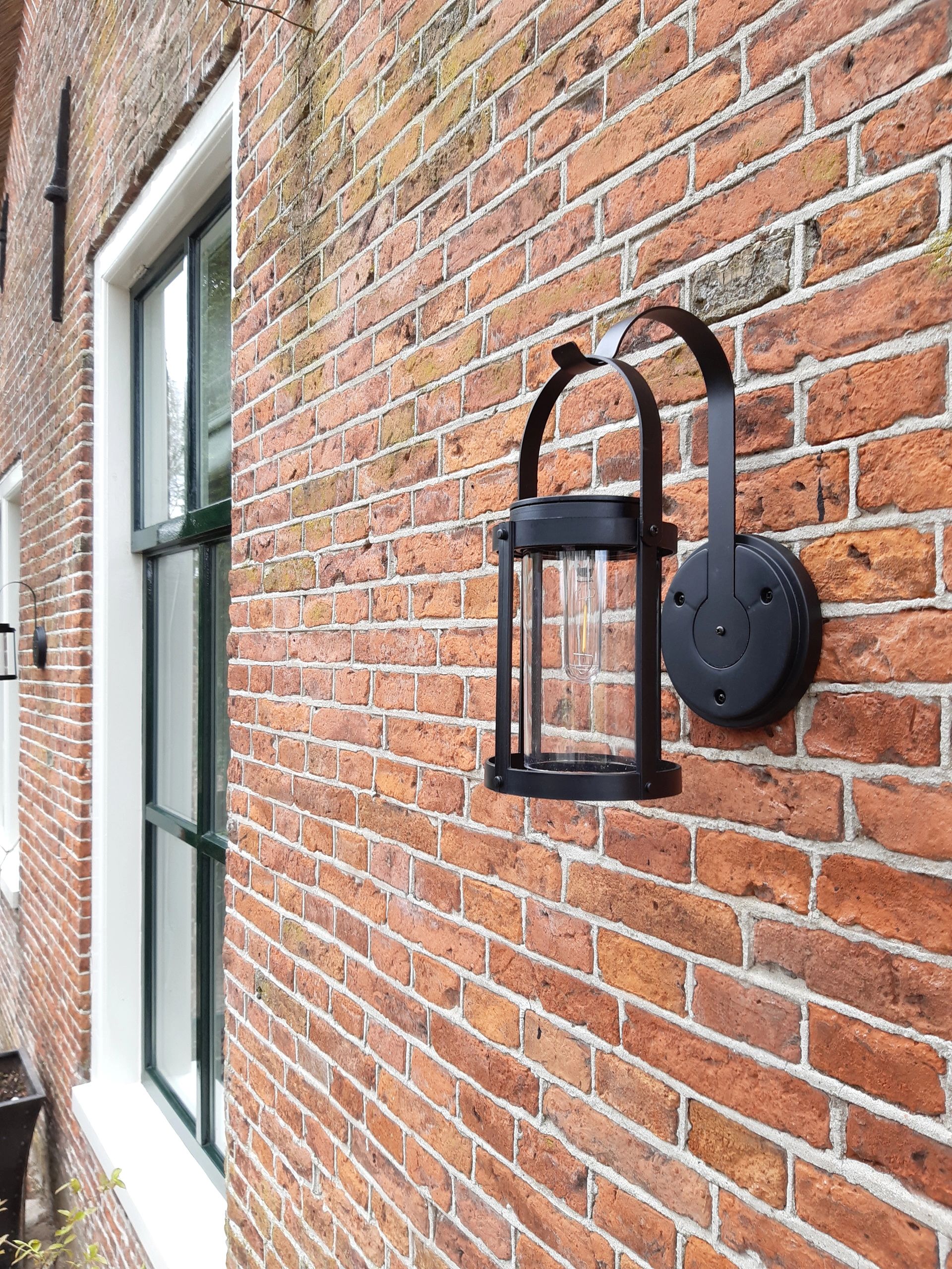 Solar wandlamp Venice met led filament lamp - Voordeelset 2 stuks
