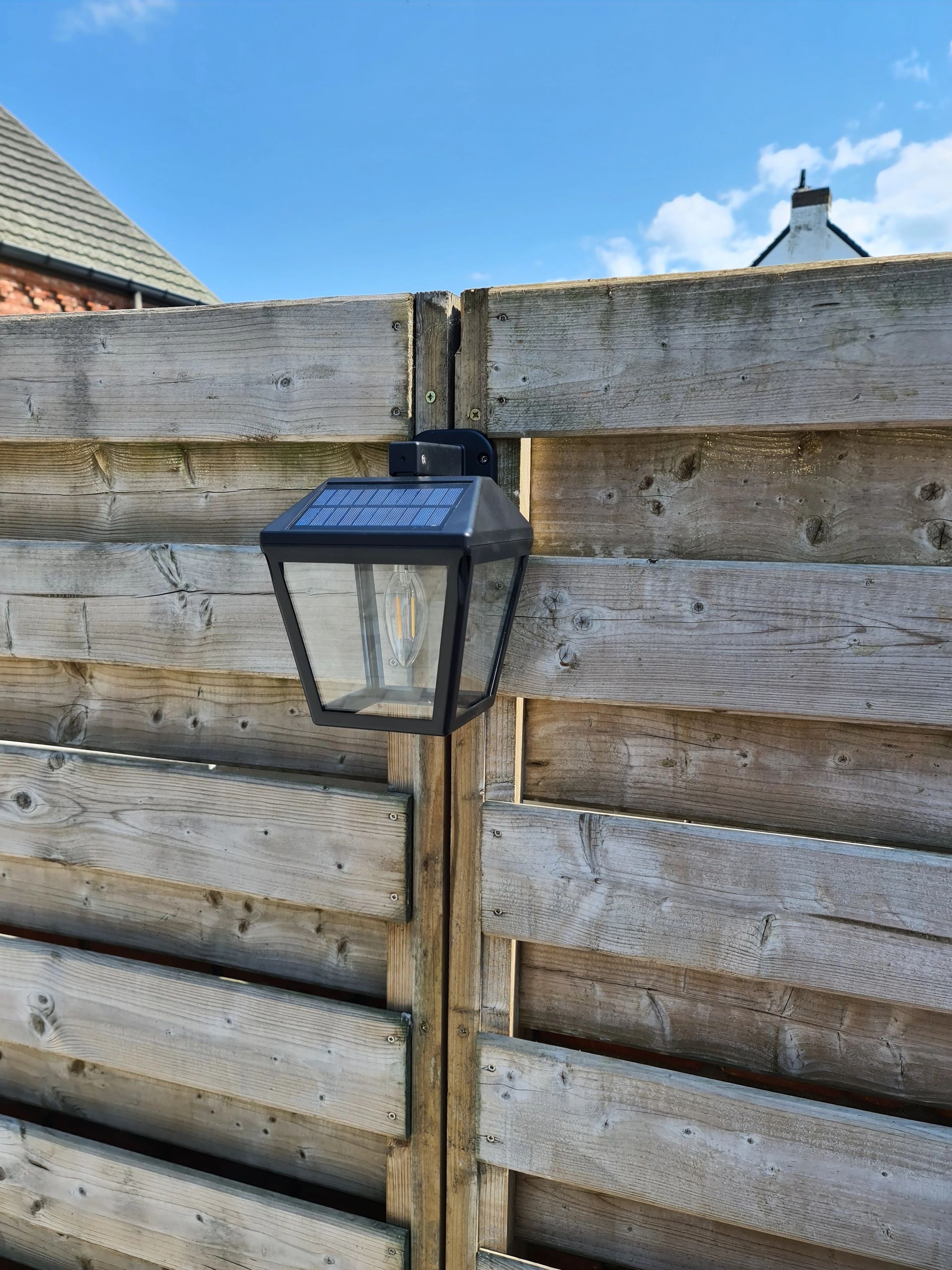Solar filament LED wandlamp Noah op zonne energie