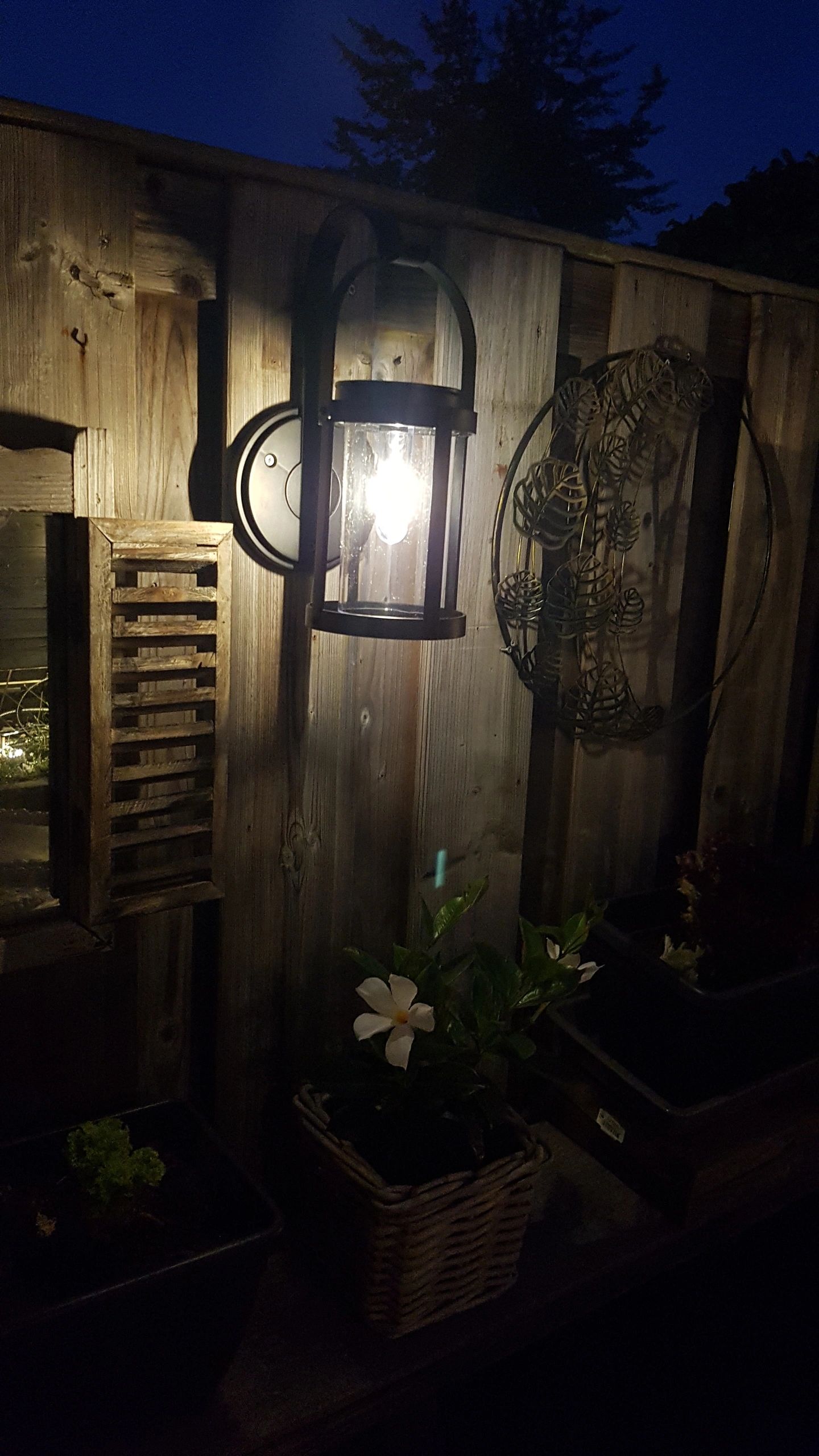 Solar wandlamp Venice met led filament lamp - Voordeelset 2 stuks