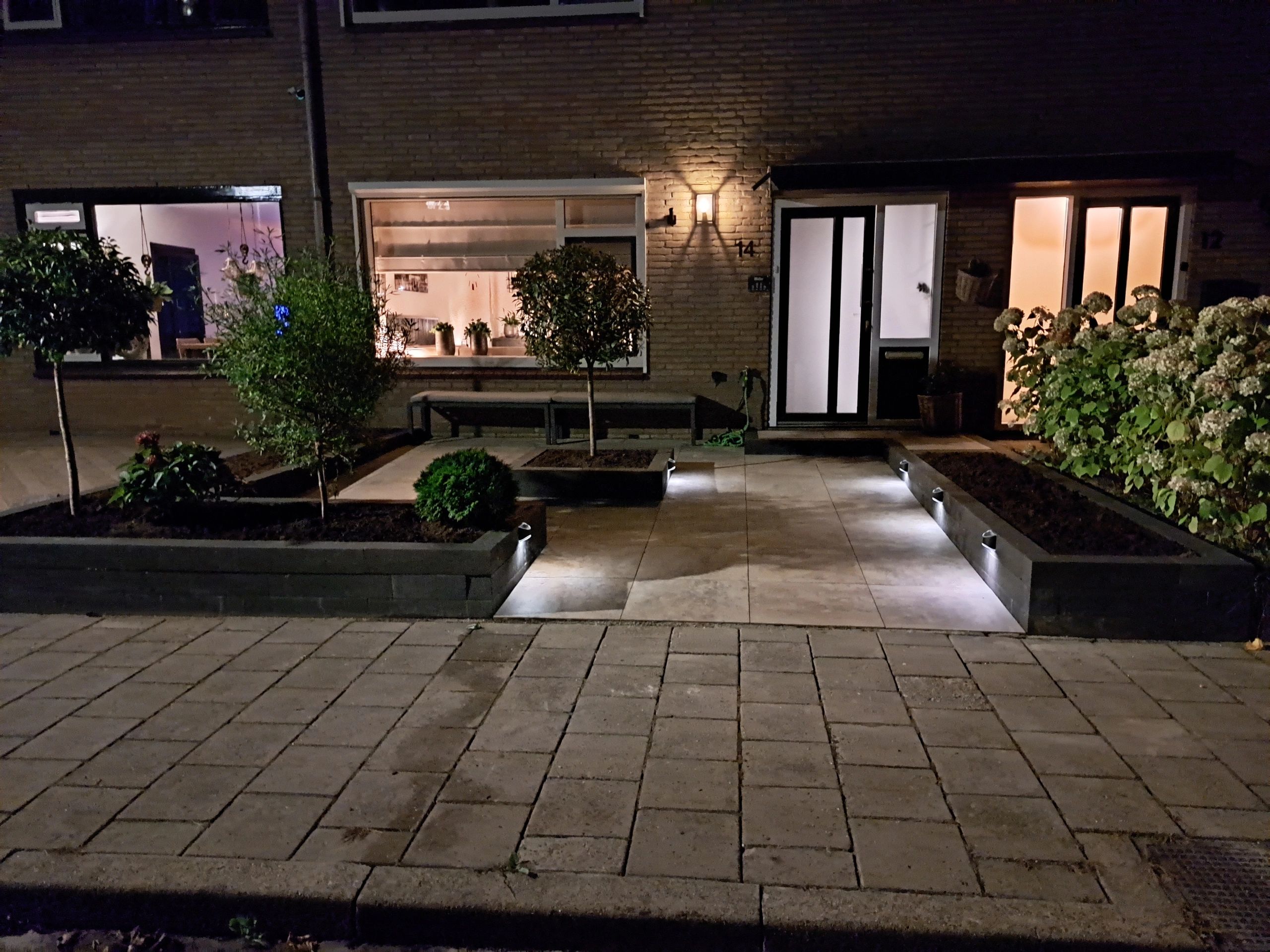 Solar wandlamp Quinn RVS zwart op zonne energie 2 stuks