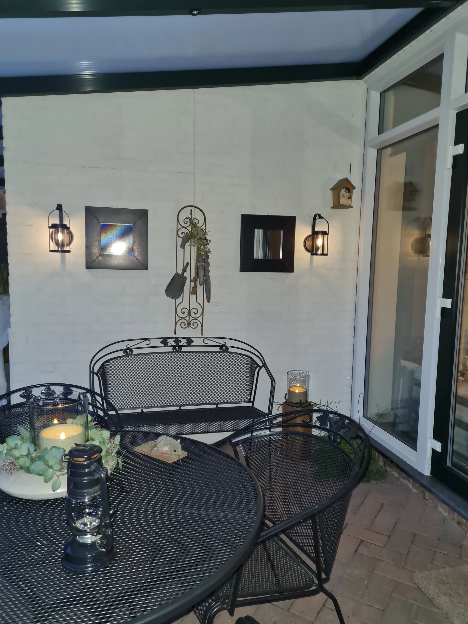Solar wandlamp Venice met led filament lamp - Voordeelset 2 stuks