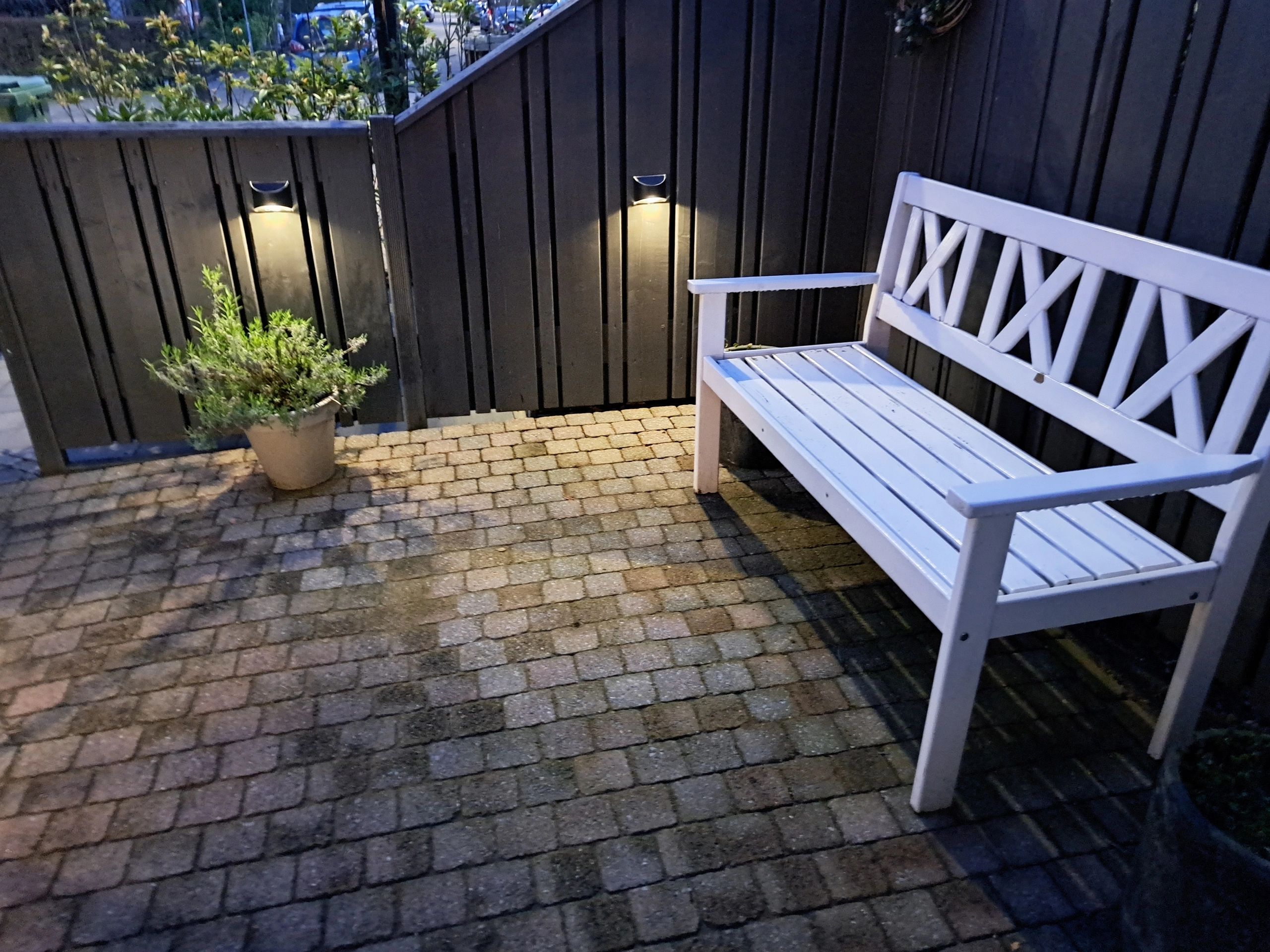 Solar wandlamp Quinn RVS zwart op zonne energie 2 stuks