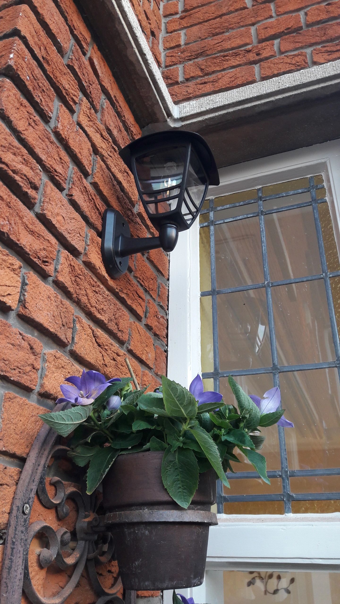 Solar wandlamp Prickle met warm wit licht set van 2