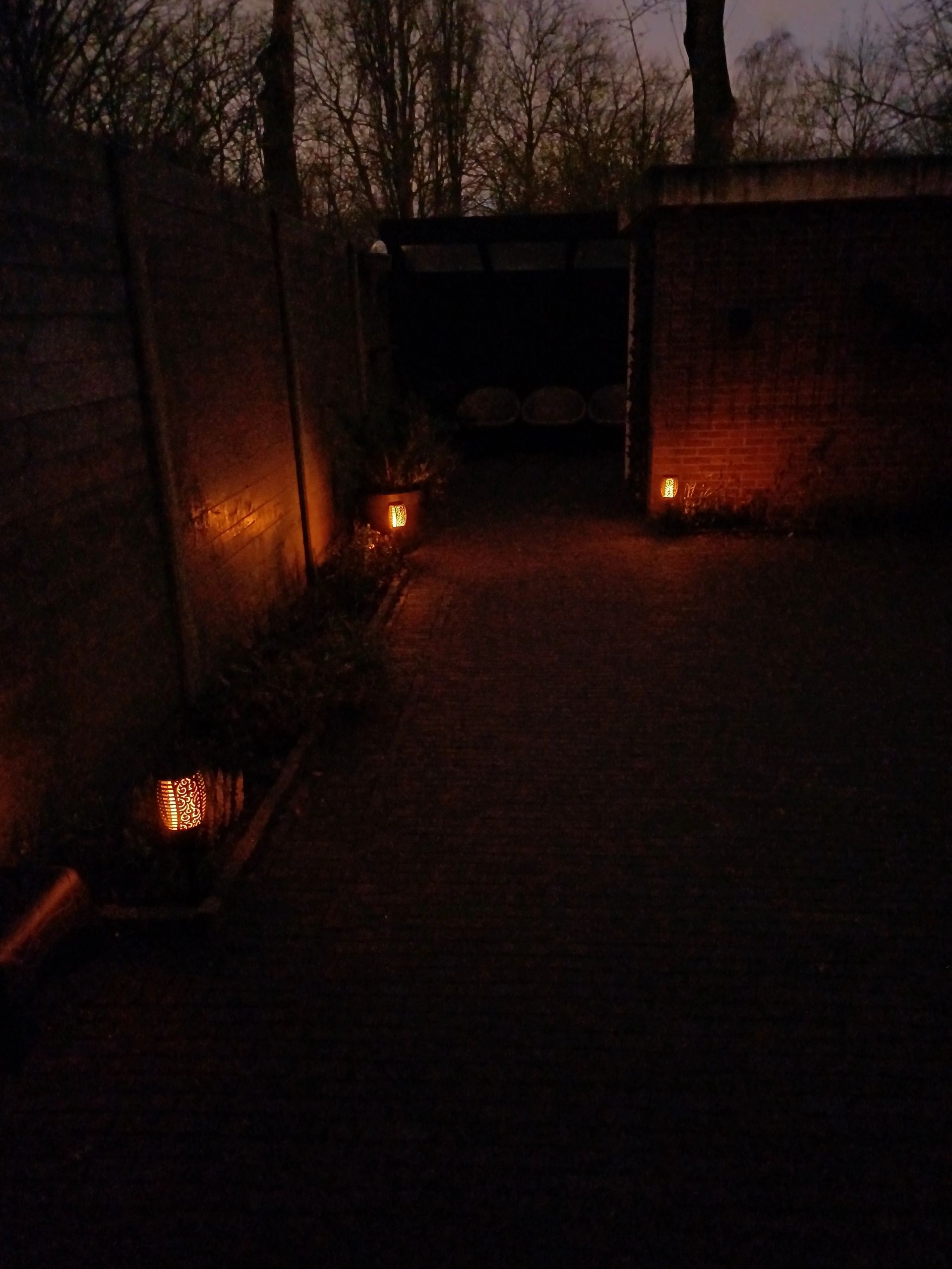 Solarlamp Fakkel voordeelset zwart met schemersensor