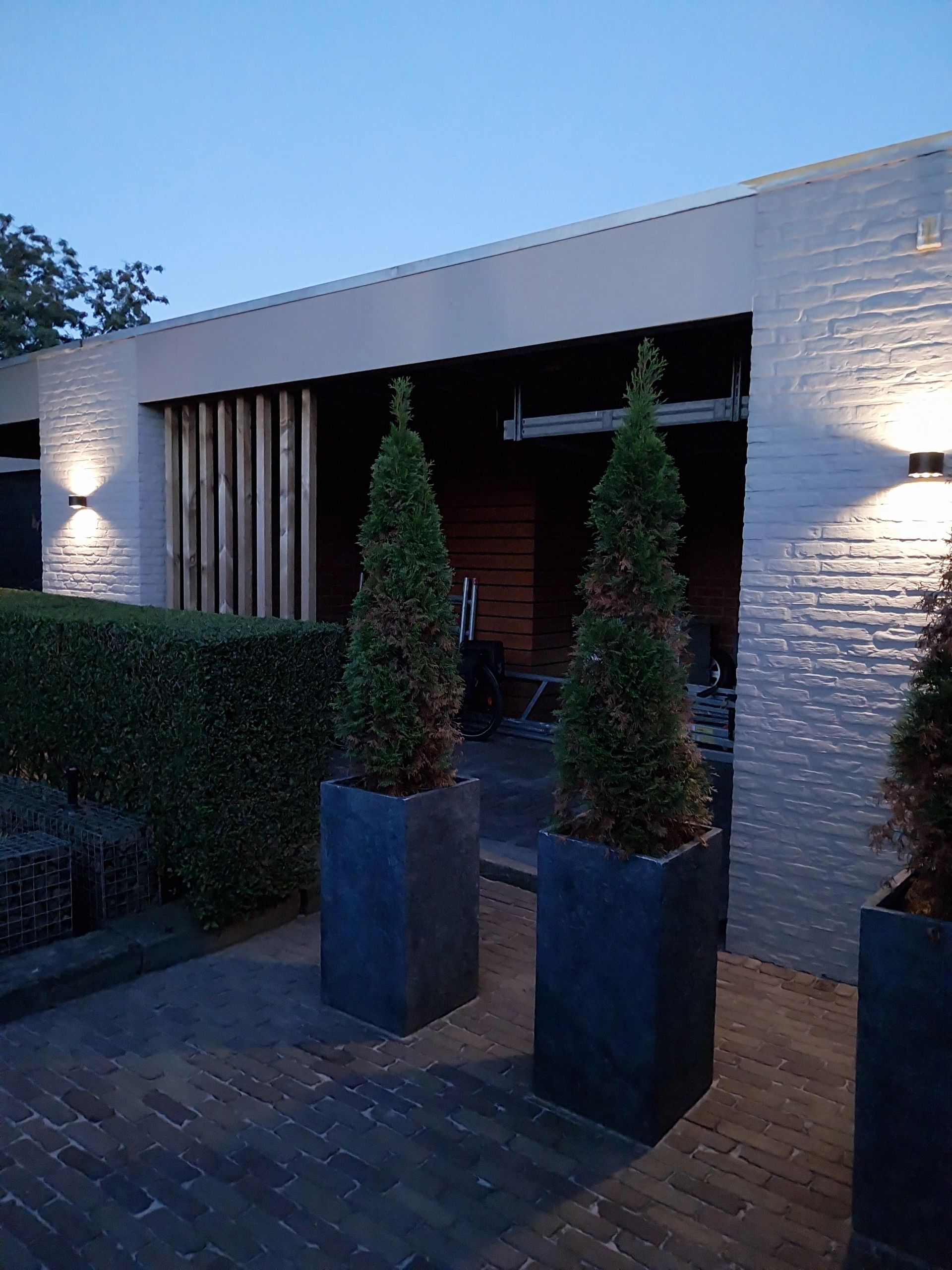 Solar LED wandlamp up downlight Emme rond