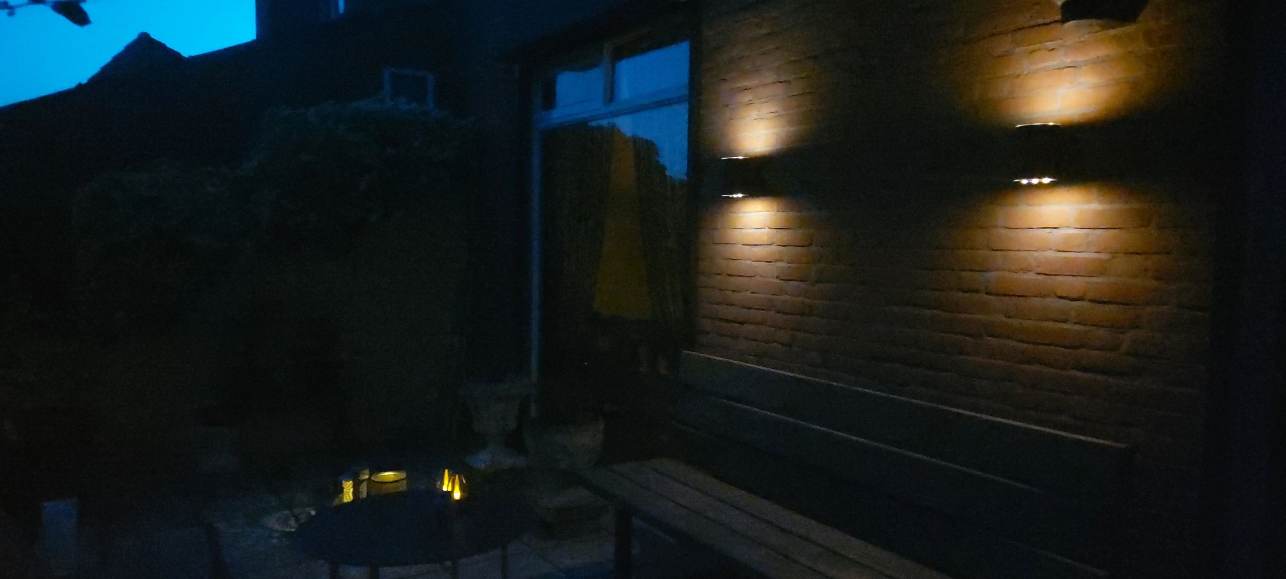 Solar LED wandlamp up downlight Sverre rond - Voordeelset van 2 stuks