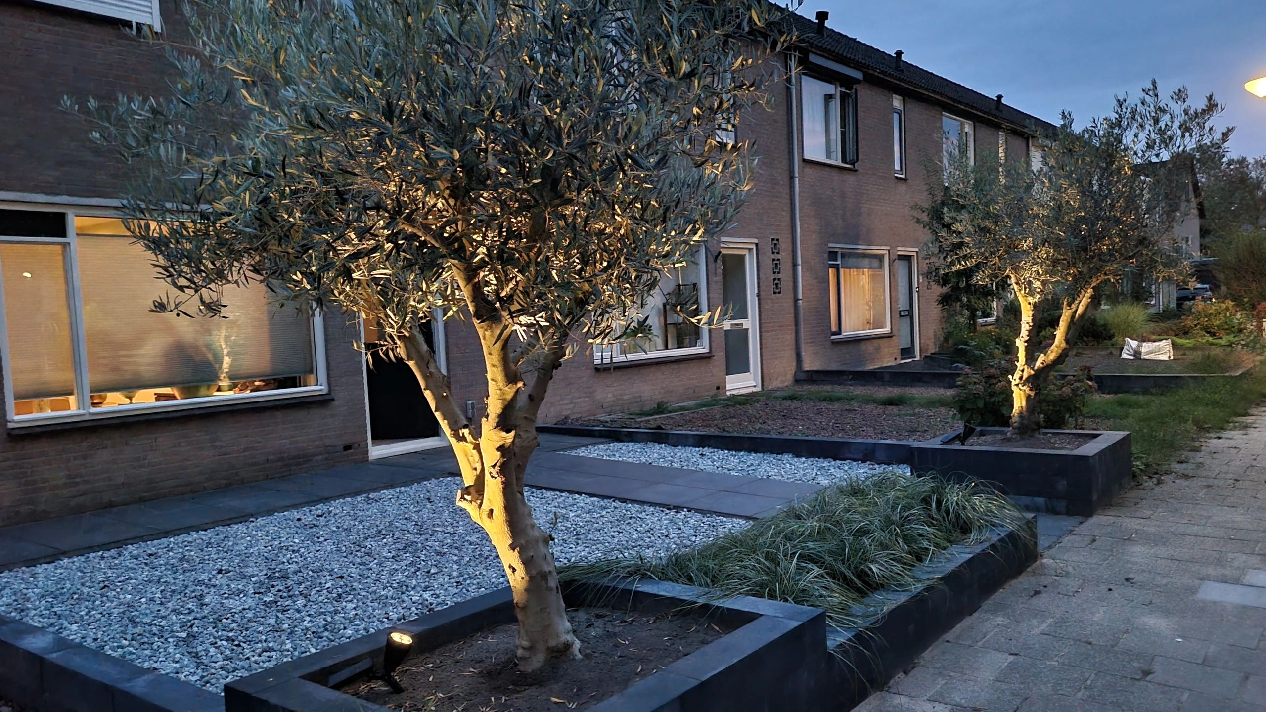 Solar spot Highlight voor wandmontage of grondspies warm wit voordeelset 3