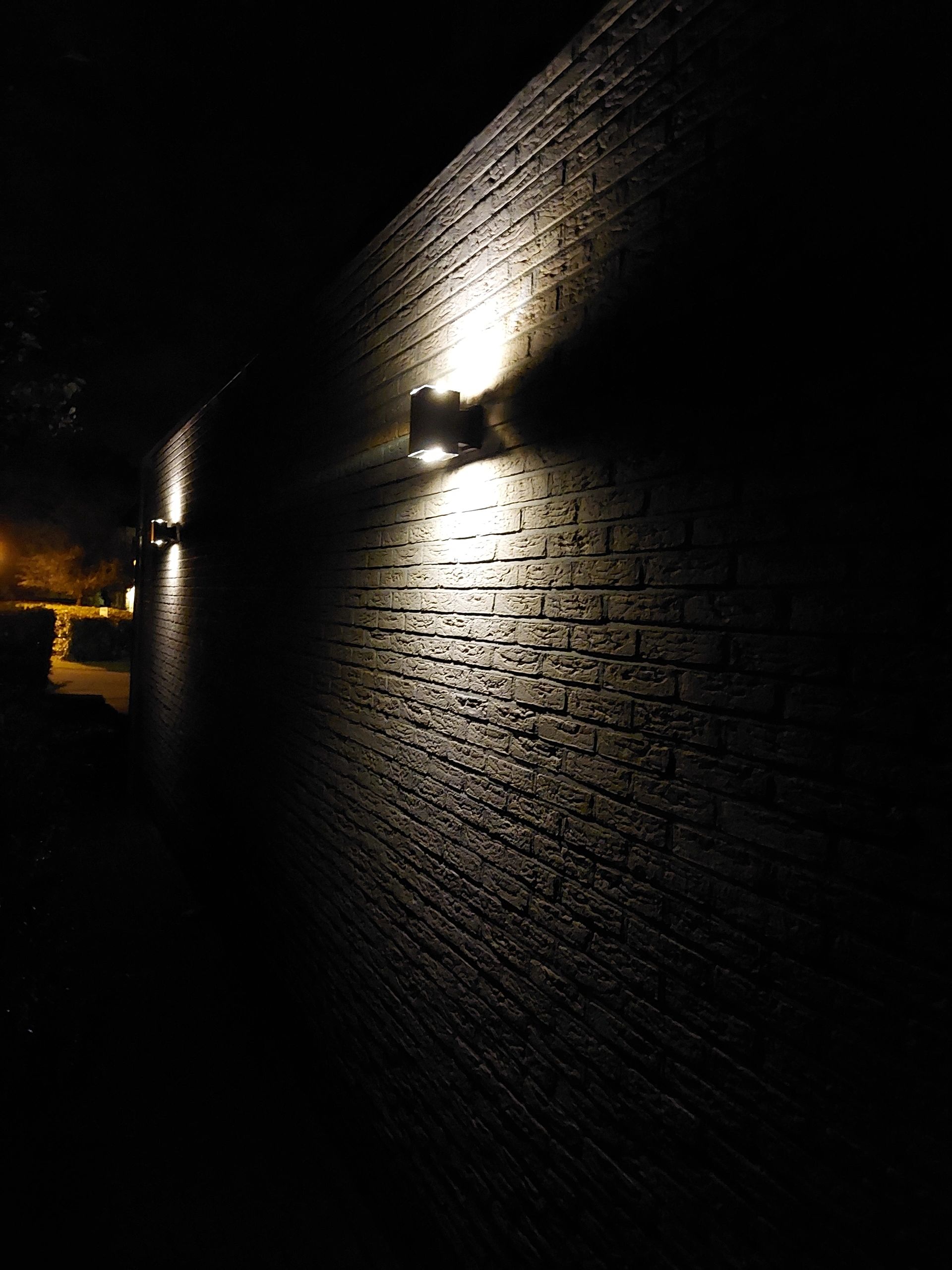 Solar LED wandlamp up downlight Sverre recht - Voordeelset van 2 stuks