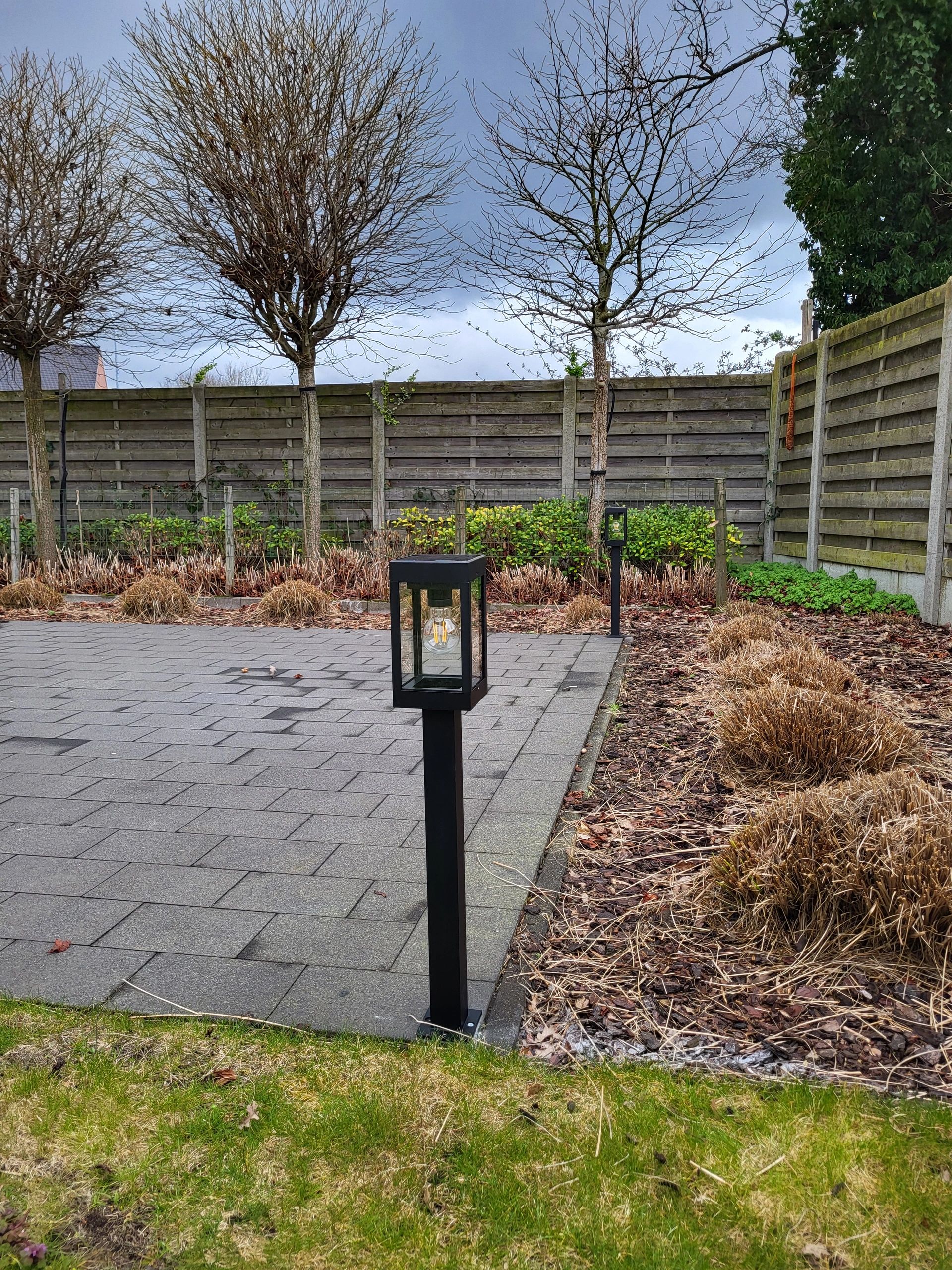 Solar staande lamp Cube op zonne-energie - Warm wit filament