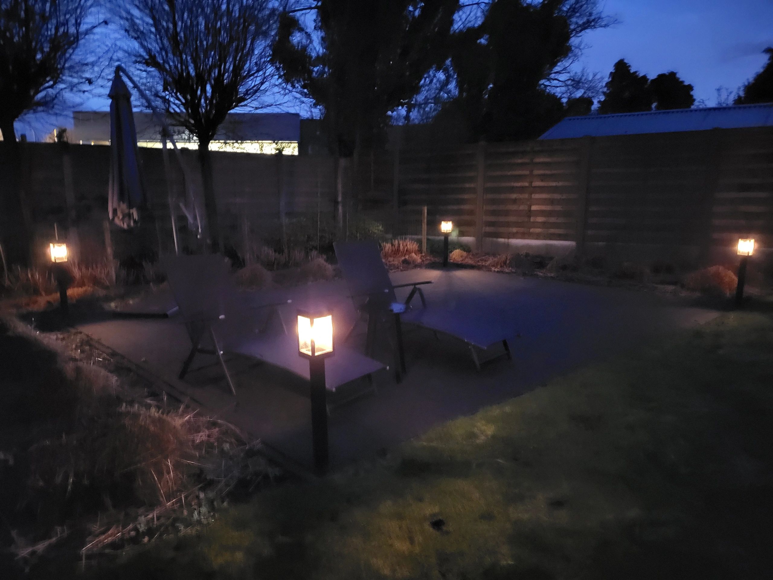 Solar staande lamp Cube op zonne-energie - Warm wit filament