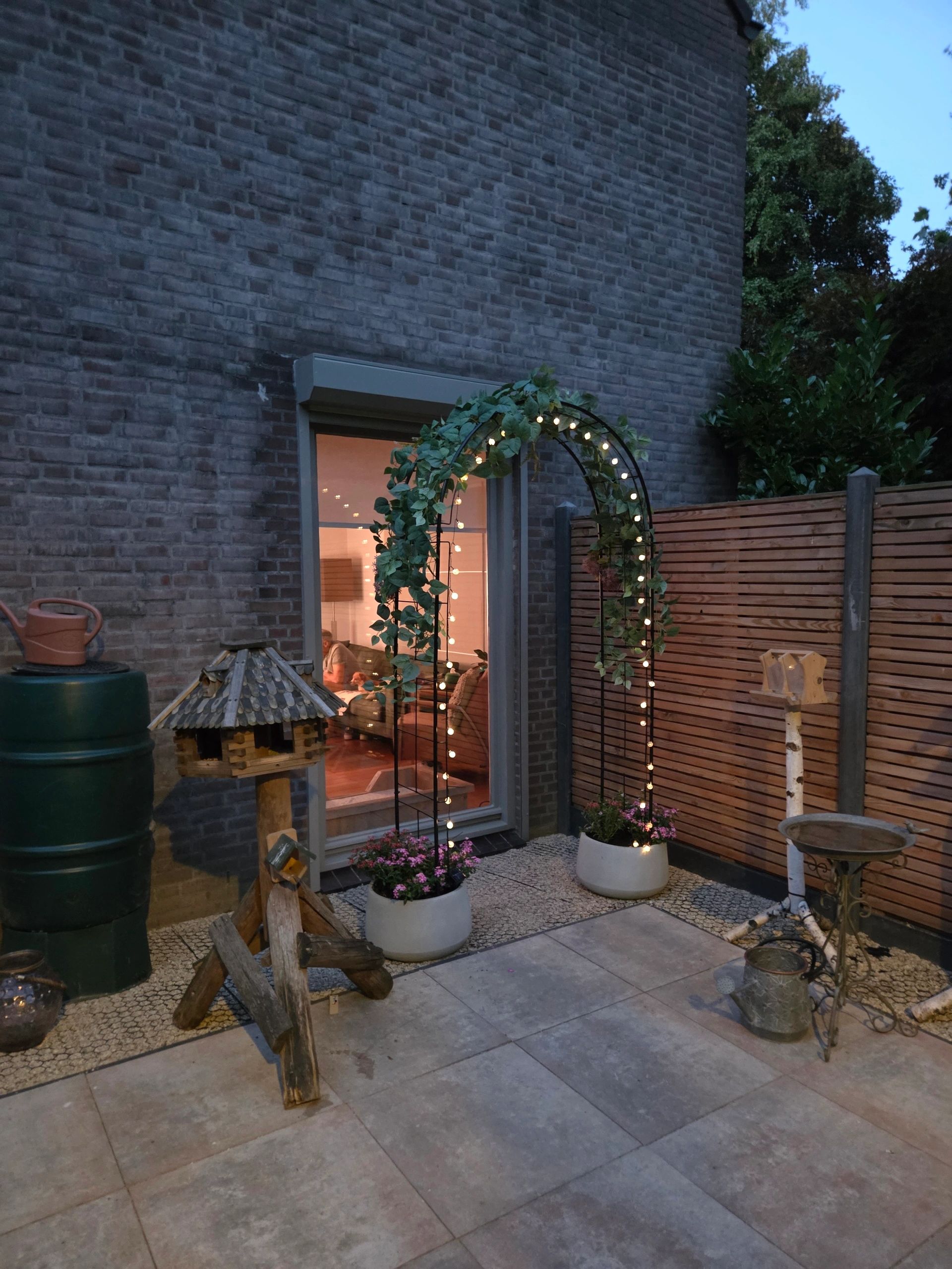 Solar lichtslinger Bubble met 50 warm witte led lampen
