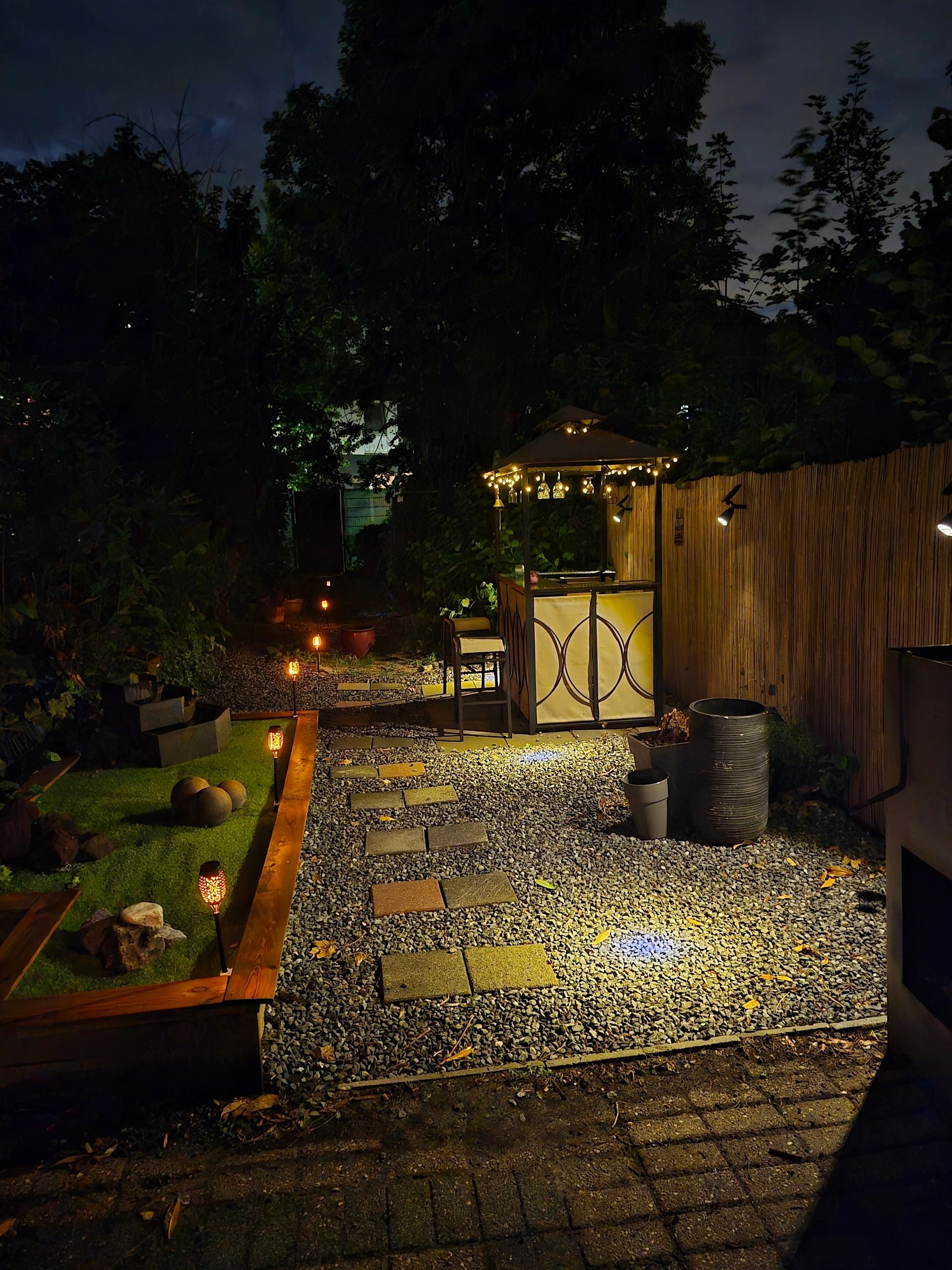 Solar spot Highlight voor wandmontage of grondspies warm wit voordeelset 4