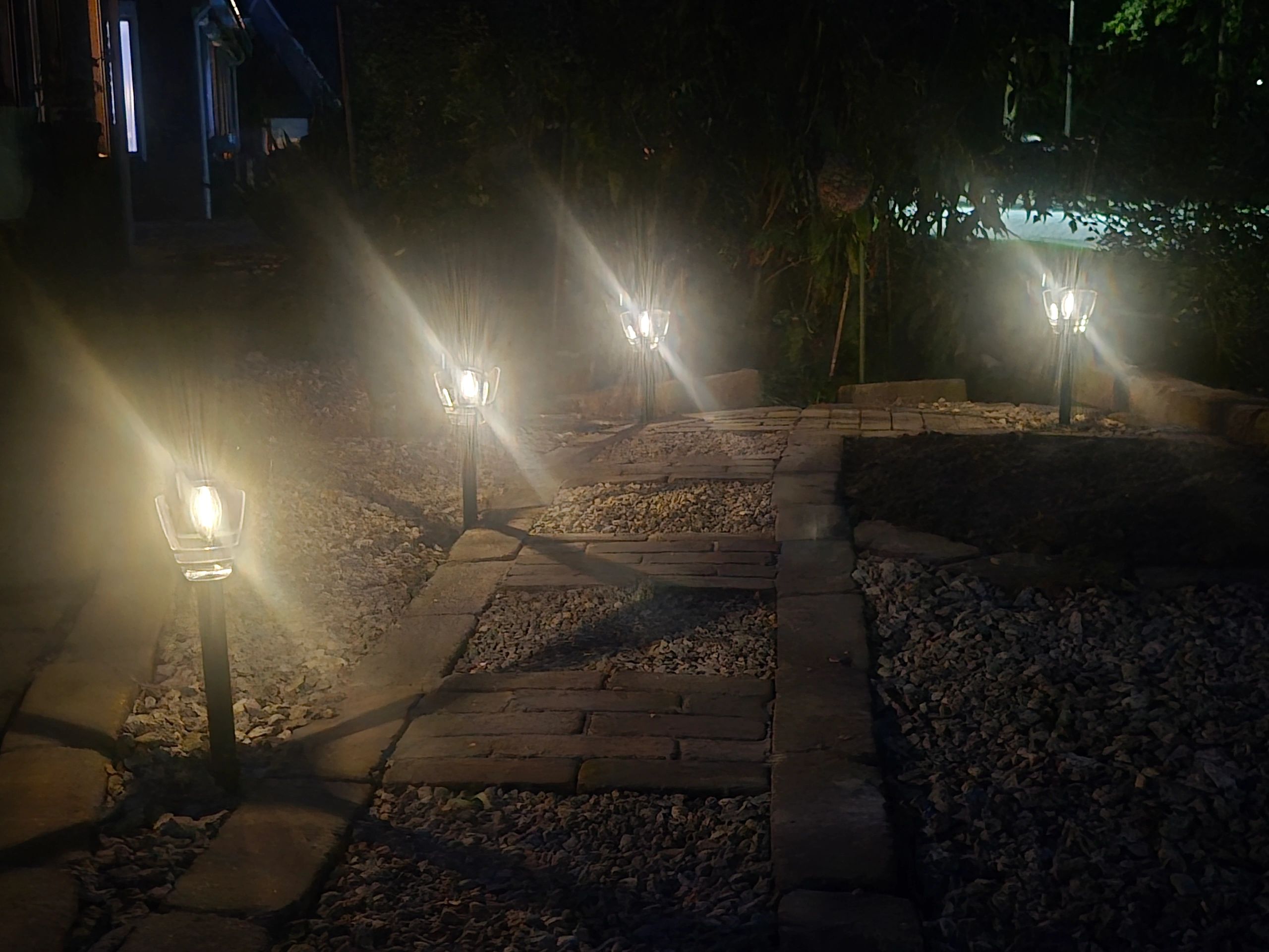 Solar priklamp Prickle met warm wit licht set van 2