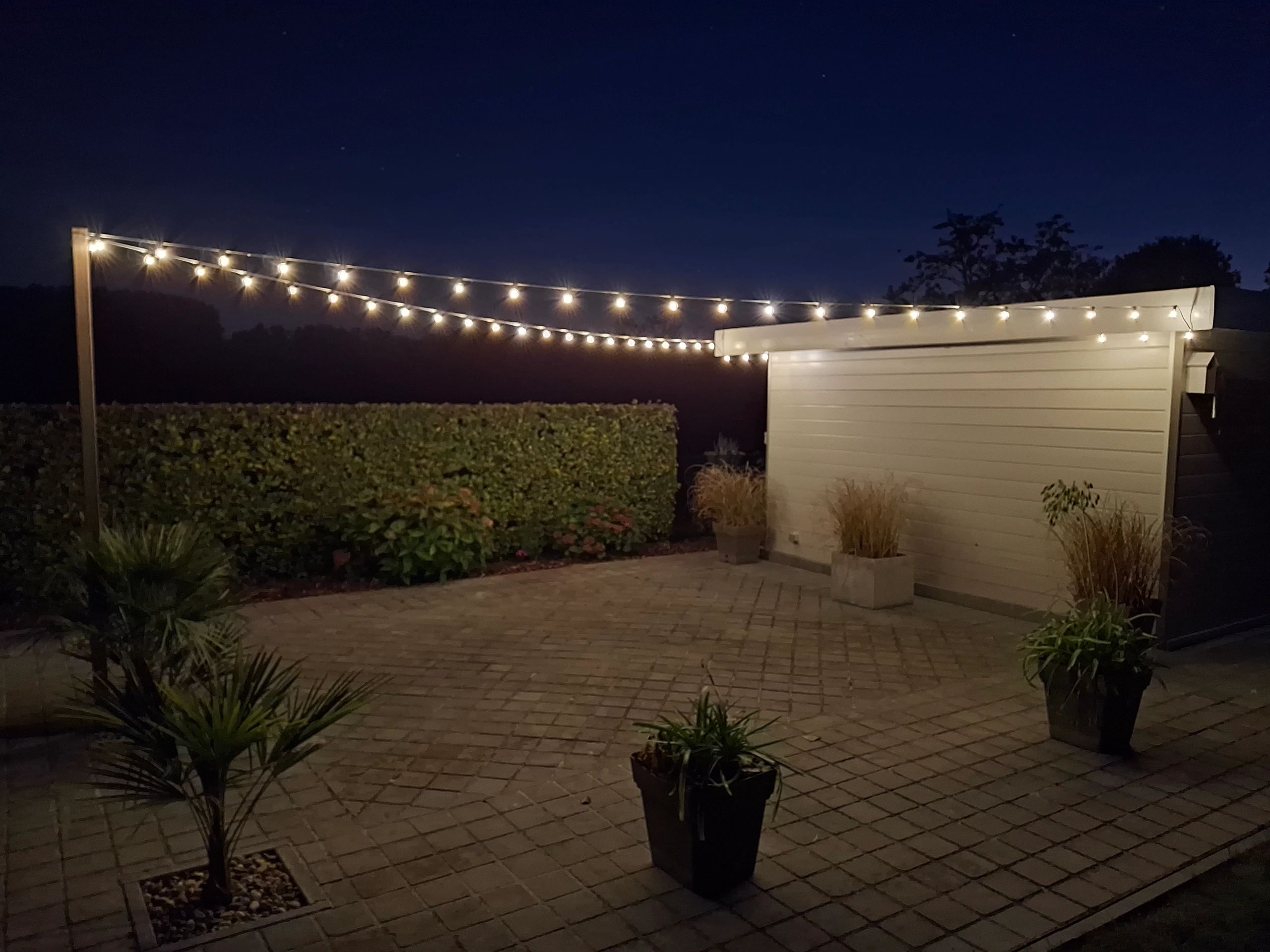 Solar lichtslinger Chain met 15 led filament lampen