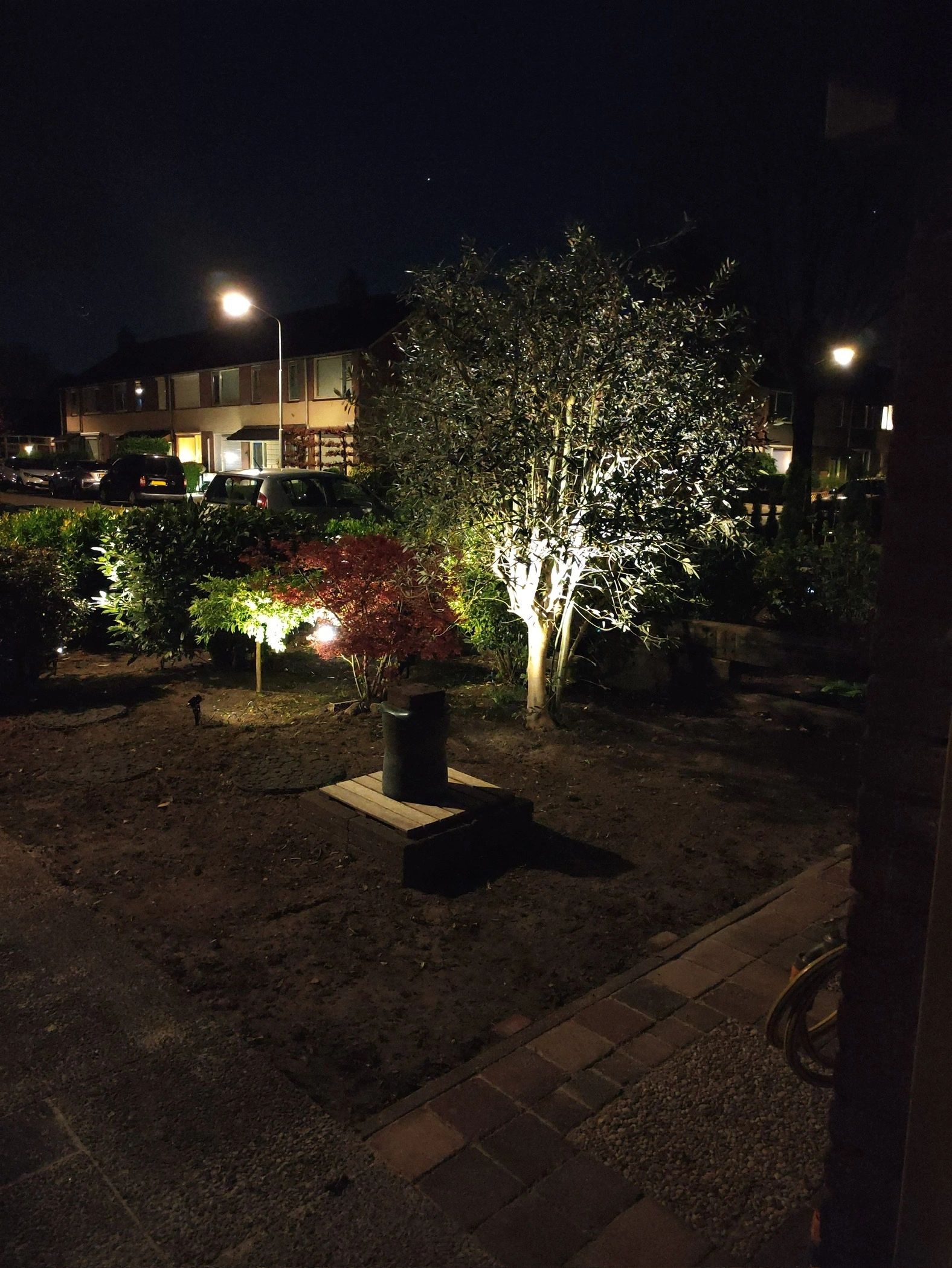 Solar spots Double Twins met vier spots en los solarpaneel