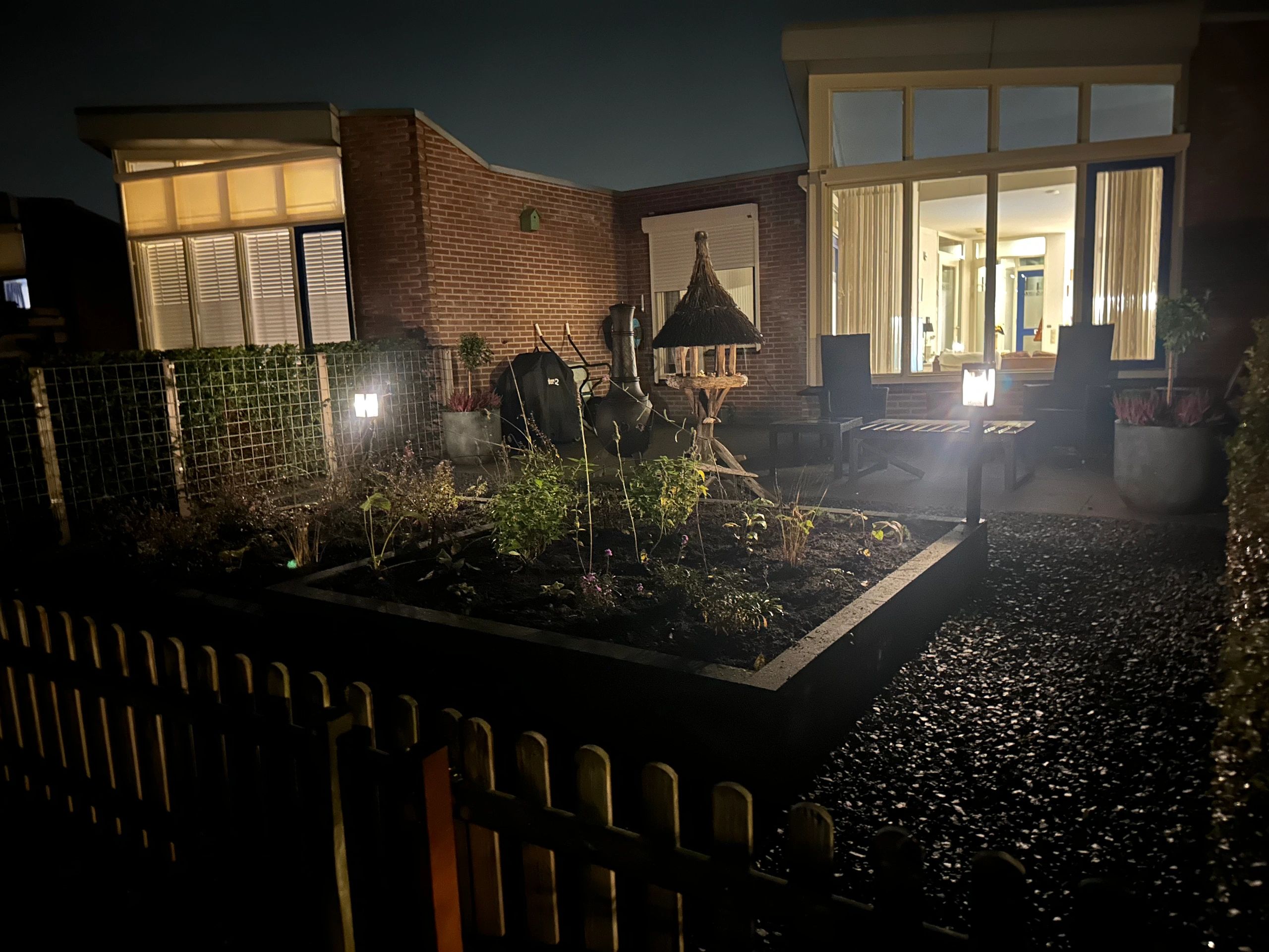 Solar staande lamp Cube op zonne-energie - Warm wit filament