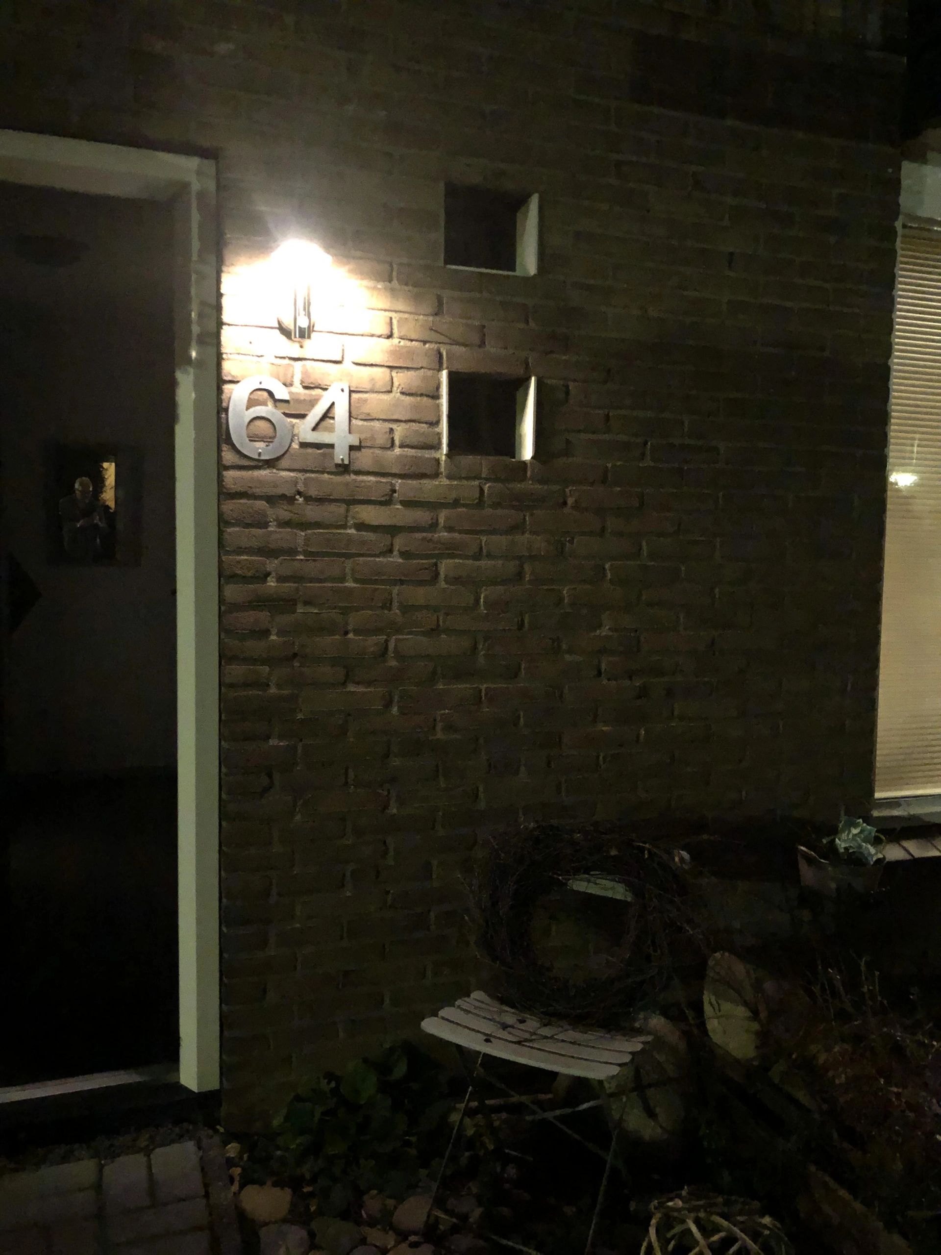 Solar wandlamp Lugano met bewegingssensor op zonne-energie