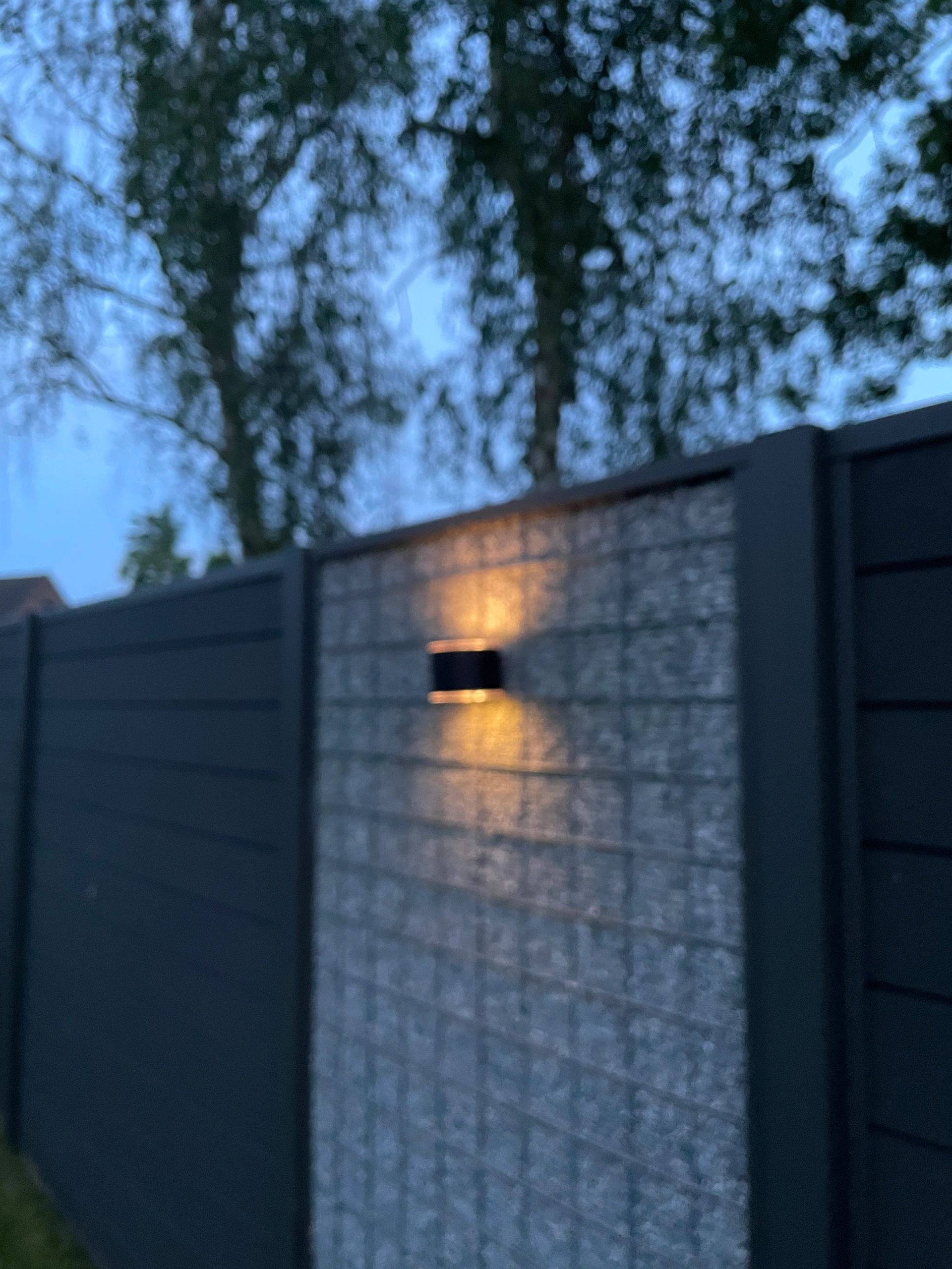 Solar LED wandlamp up downlight Emme rond