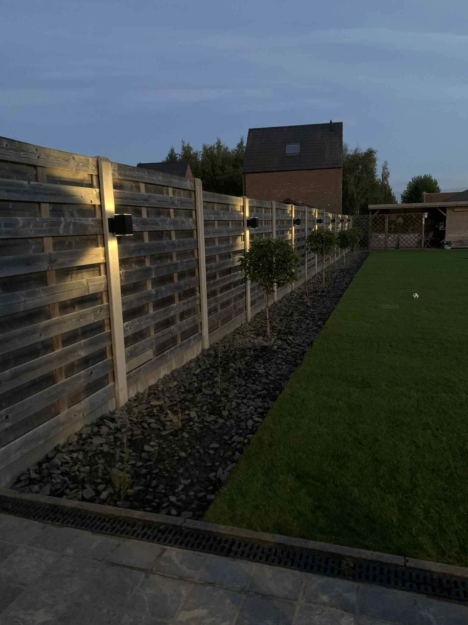 Solar LED wandlamp up downlight Sverre recht - Voordeelset van 2 stuks