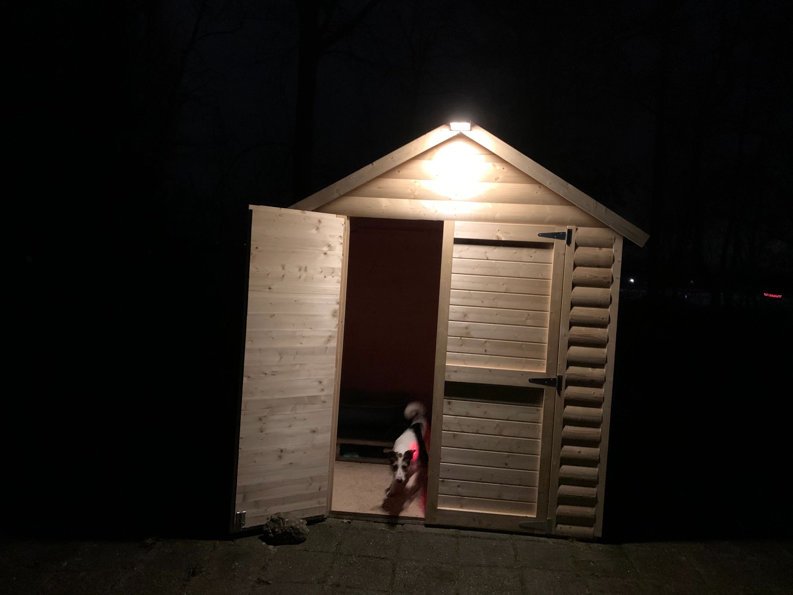 Solar wandlamp Slim II met 49 leds en bewegingsmelder RVS op zonne-energie