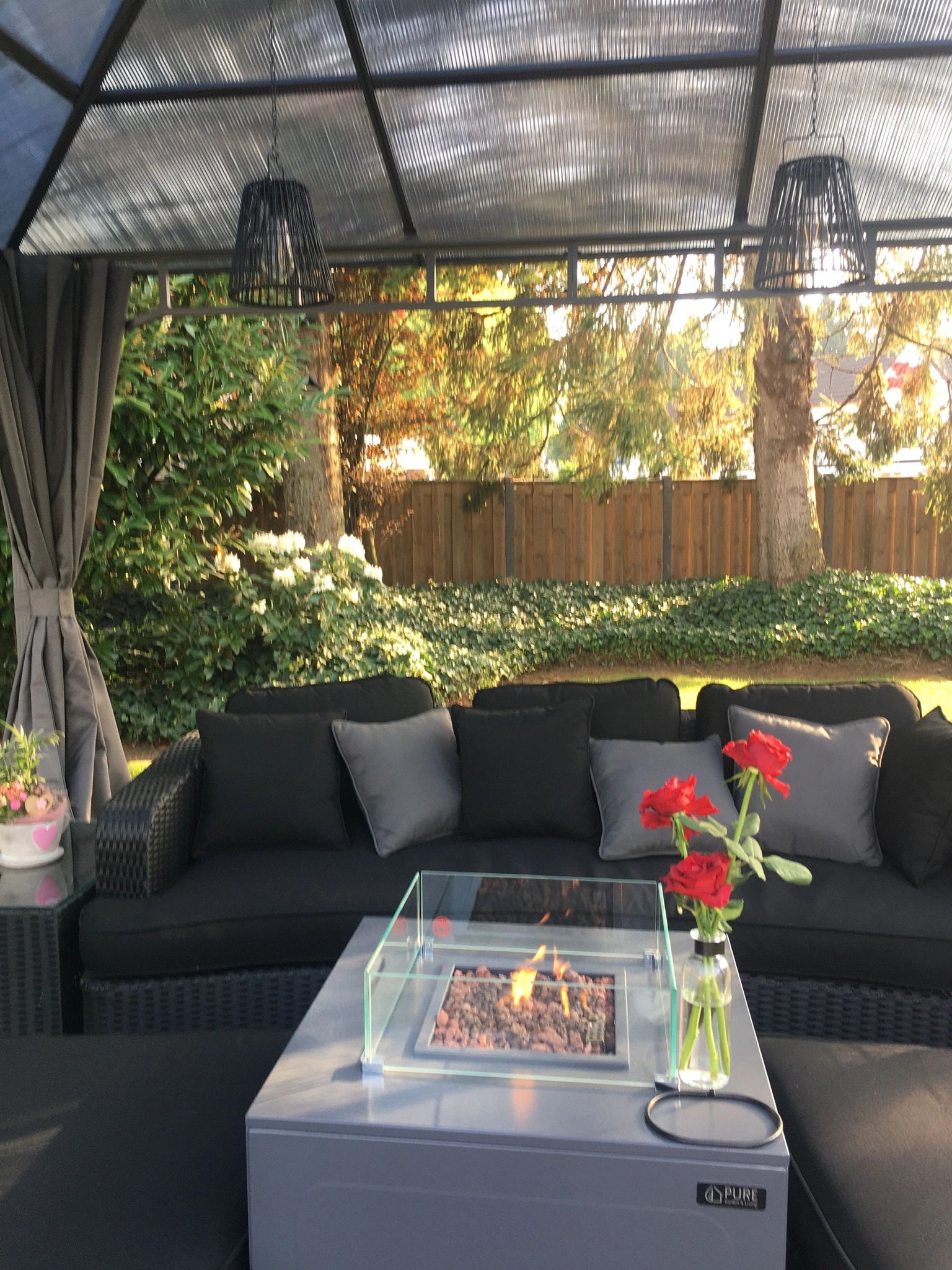 Solar hanglamp Firenze op zonne-energie - Met filament led lamp