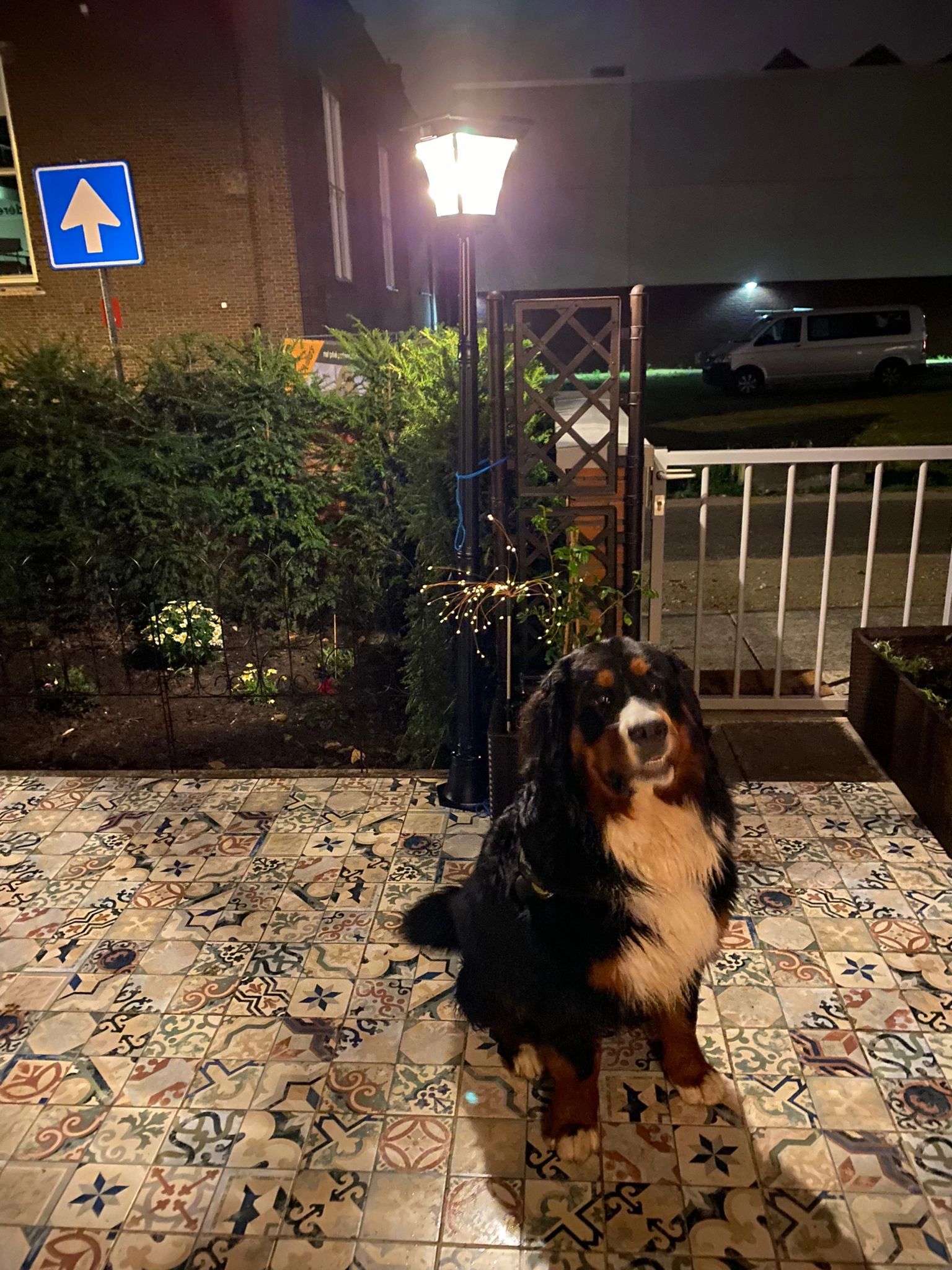 Solar buitenlamp London lantaarn hoog op zonne energie