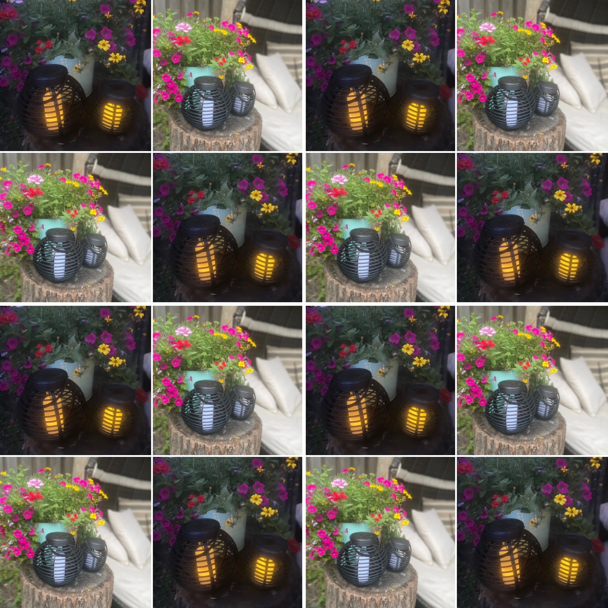Solar Lantaarn Basket Small Rotanlook lamp op zonne energie